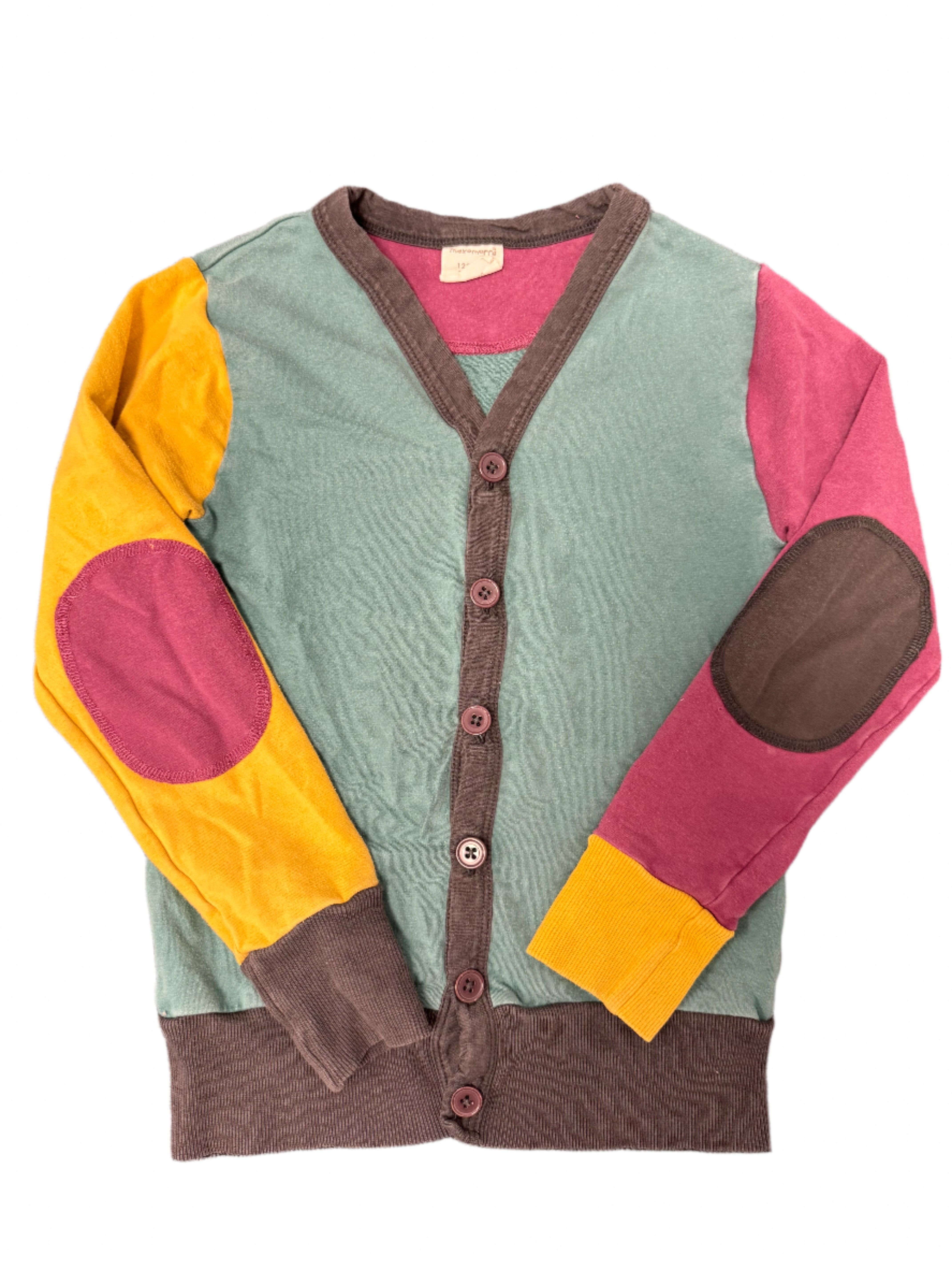 Maxomorra Colour Block Kids Cardigan