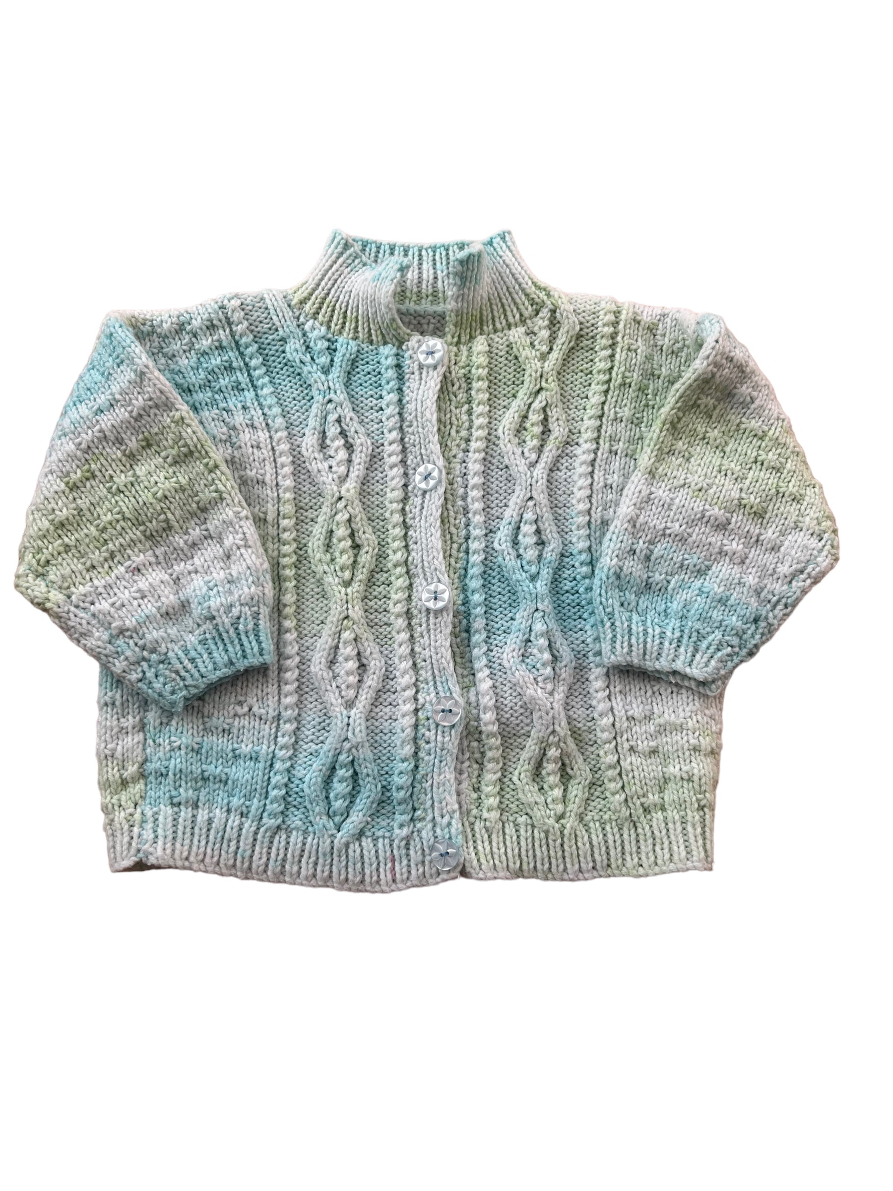 Handmade Ombre Knit Baby Cardigan