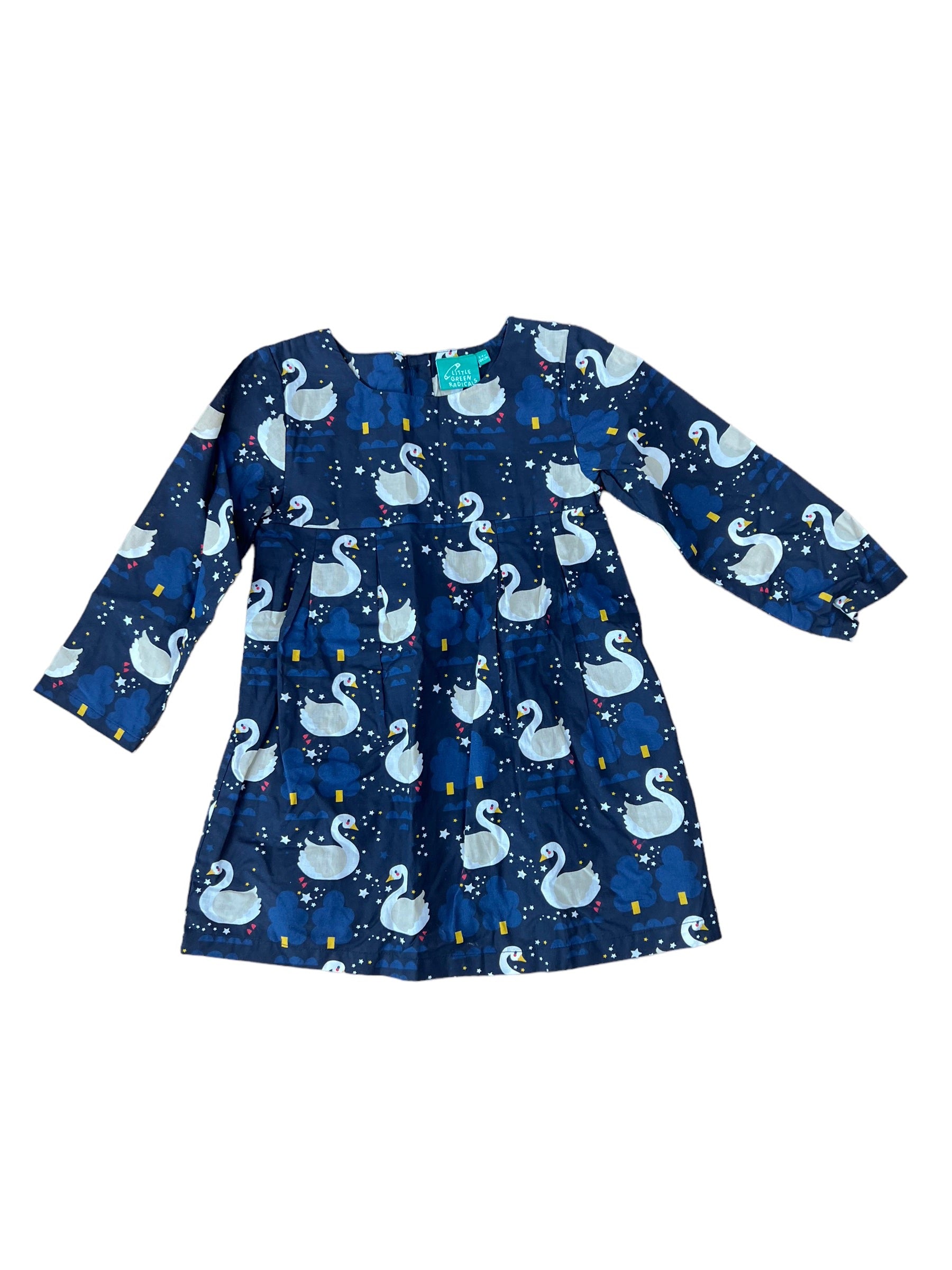 Little Green Radicals Kids Swan Dress