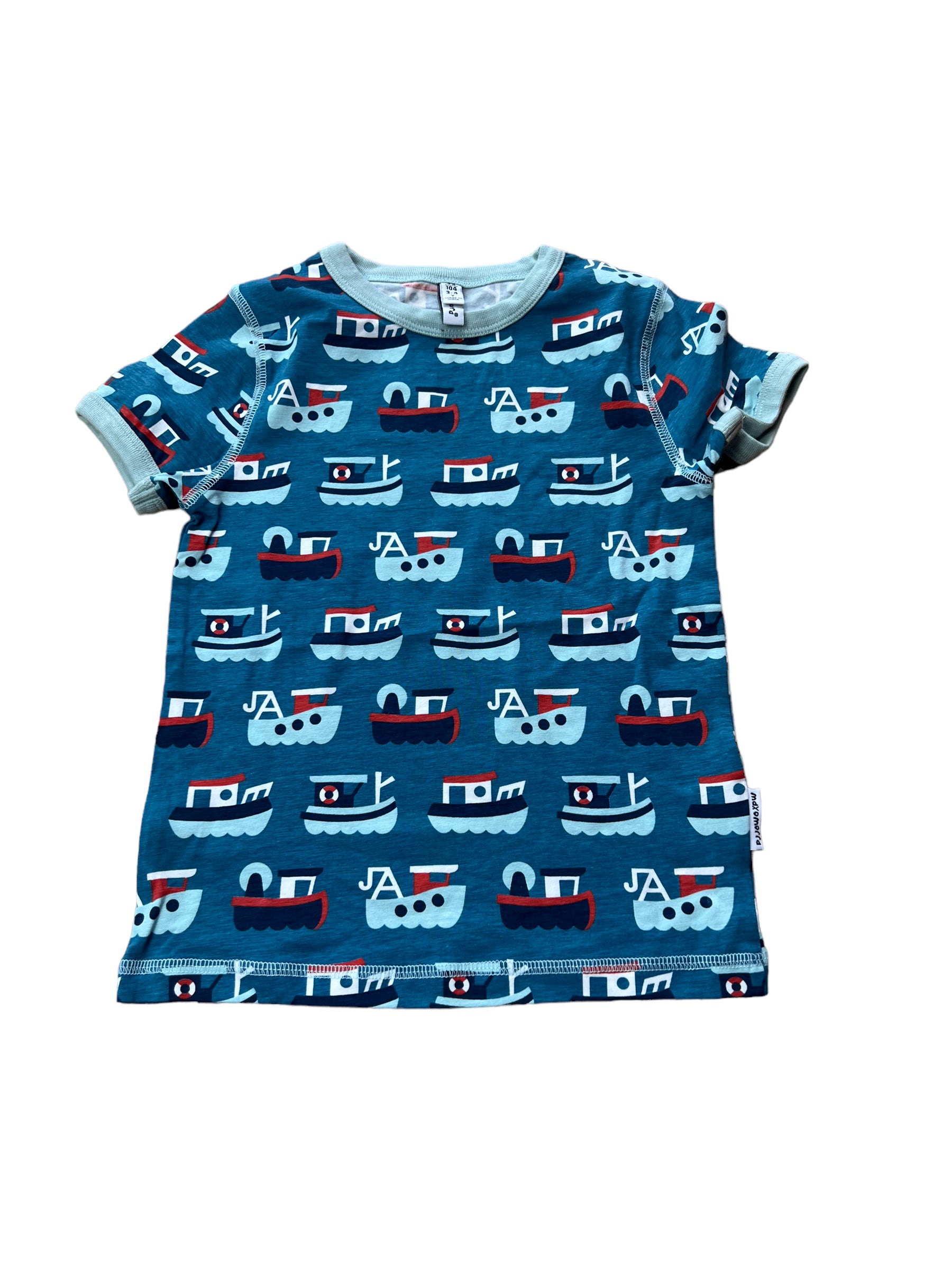 Maxomorra Tugboat Kids Top