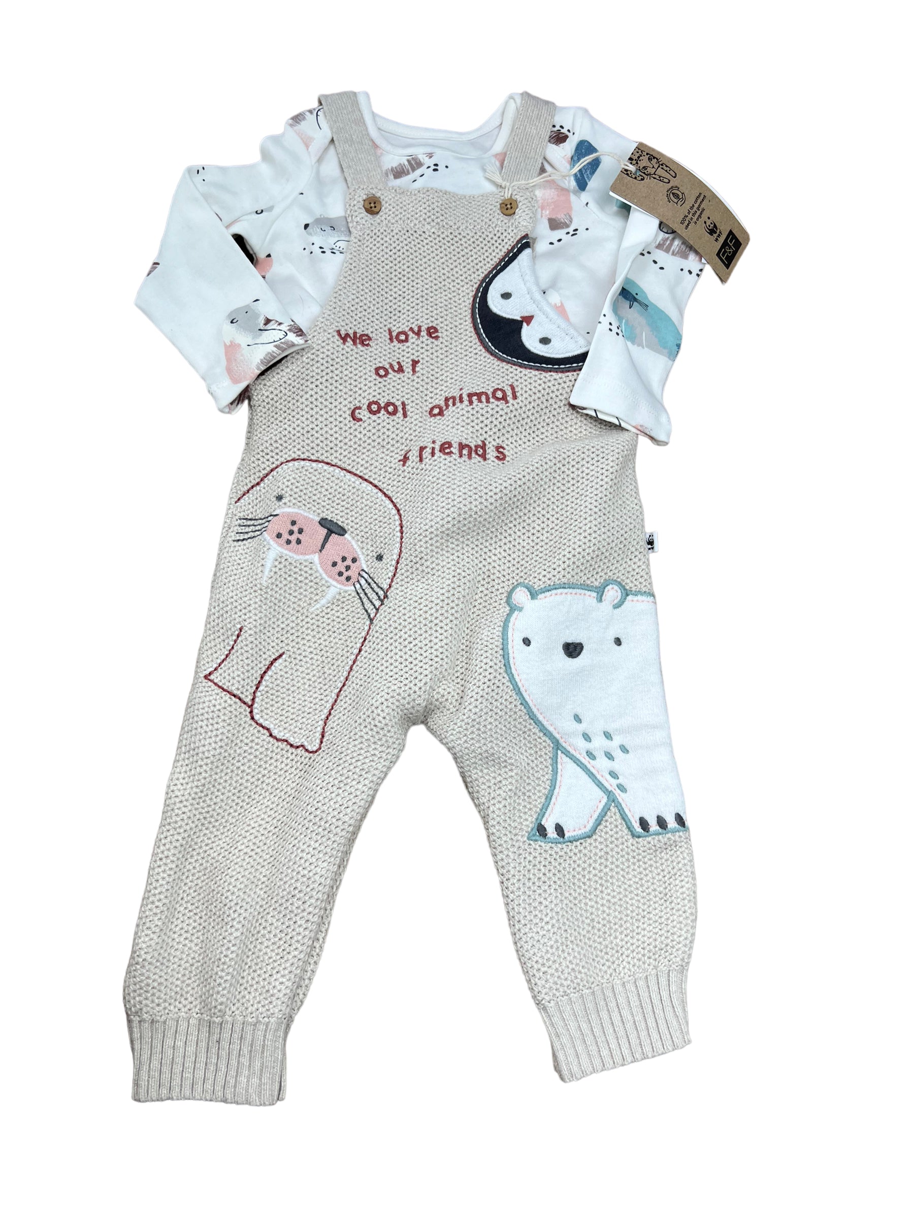 F&F Knit Dungarees