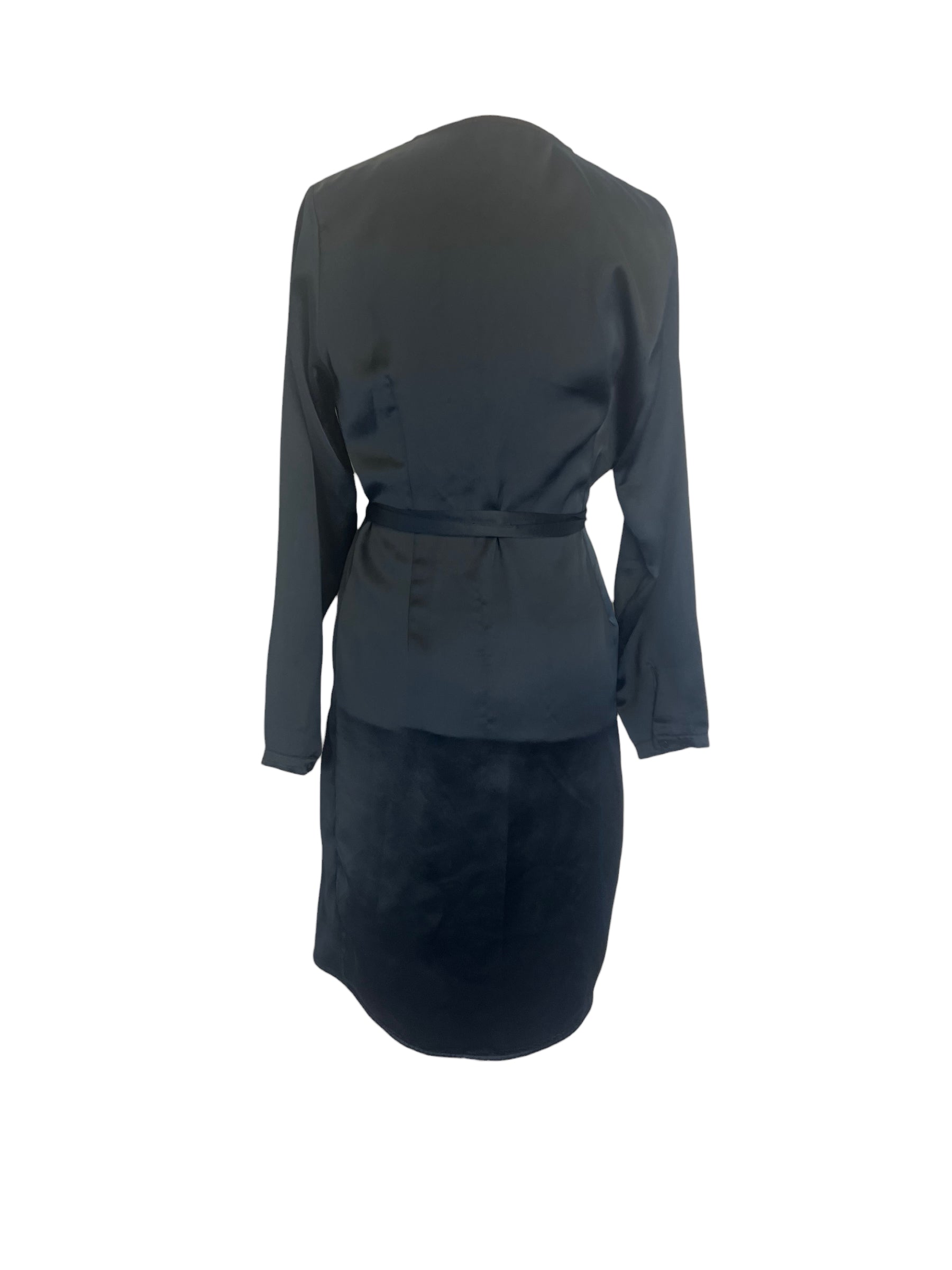 Nu-In Black Wrap Dress