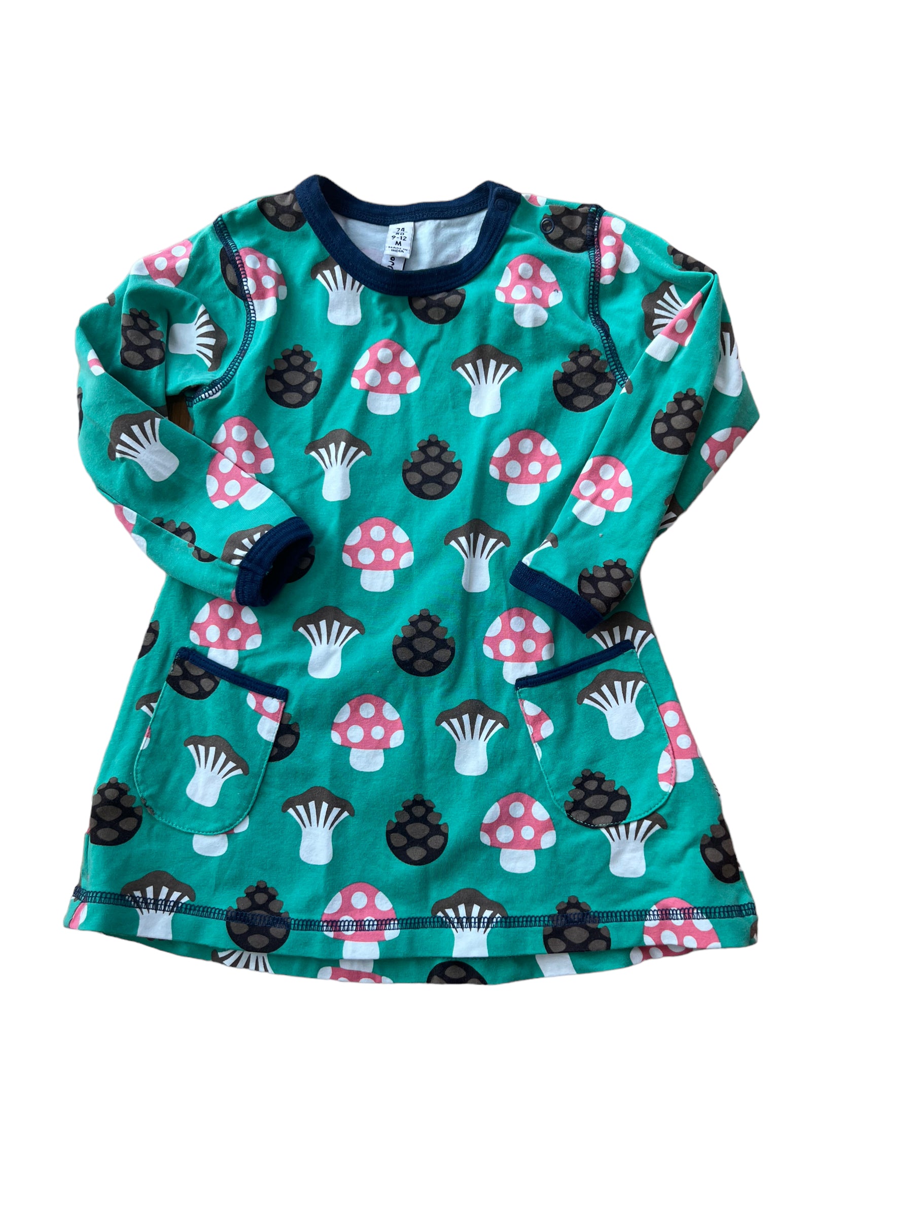 Maxomorra Forest Mushroom Baby Dress