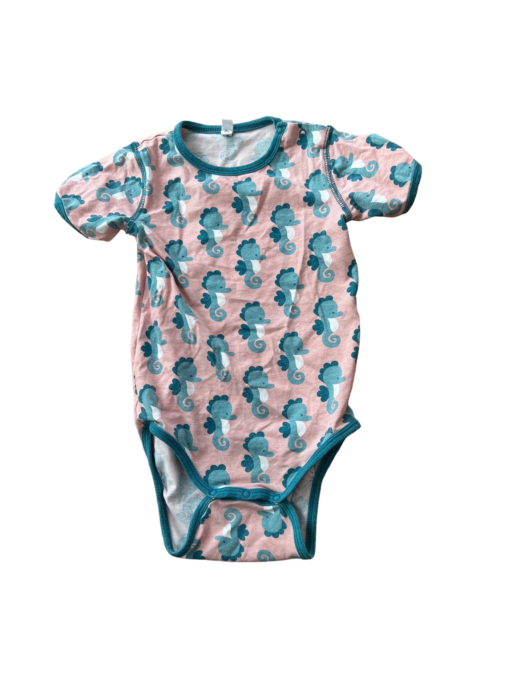 Maxomorra Seahorse Baby Bodysuit