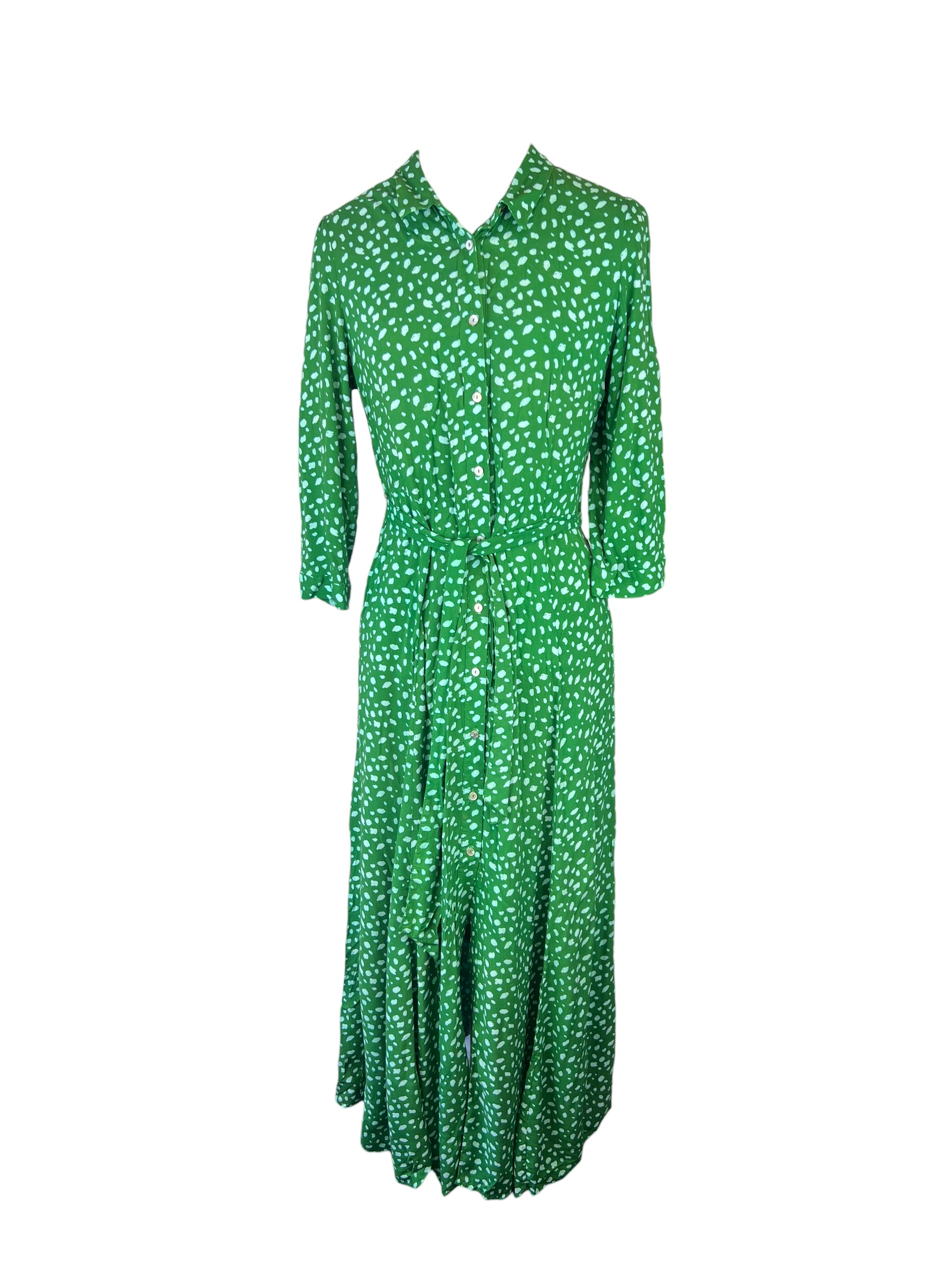 green emerald velvet dress ZARA. Green die-cut dress T.xs – Hibuy market