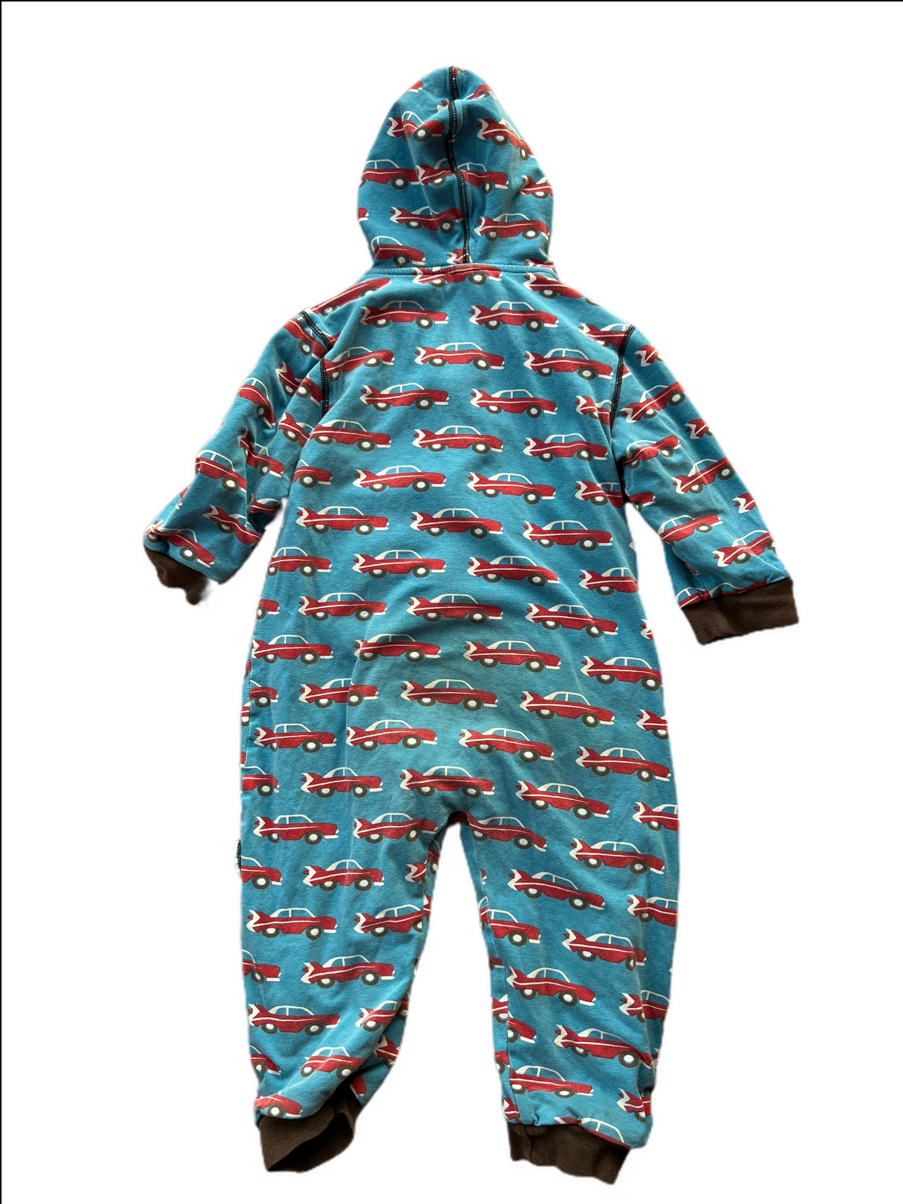 Vintage Car Lined Hooded Onesie