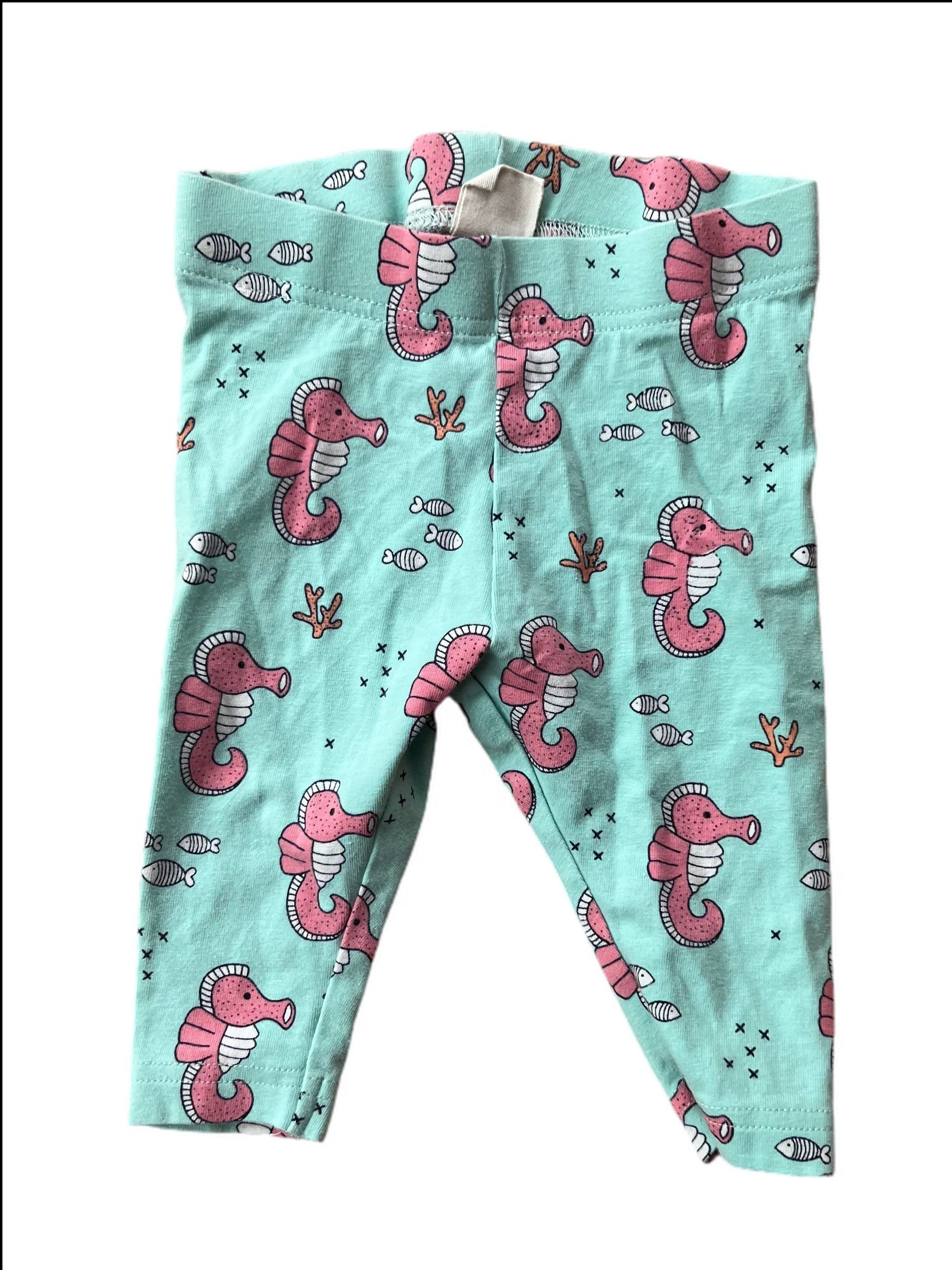 Seahorse Print Leggings