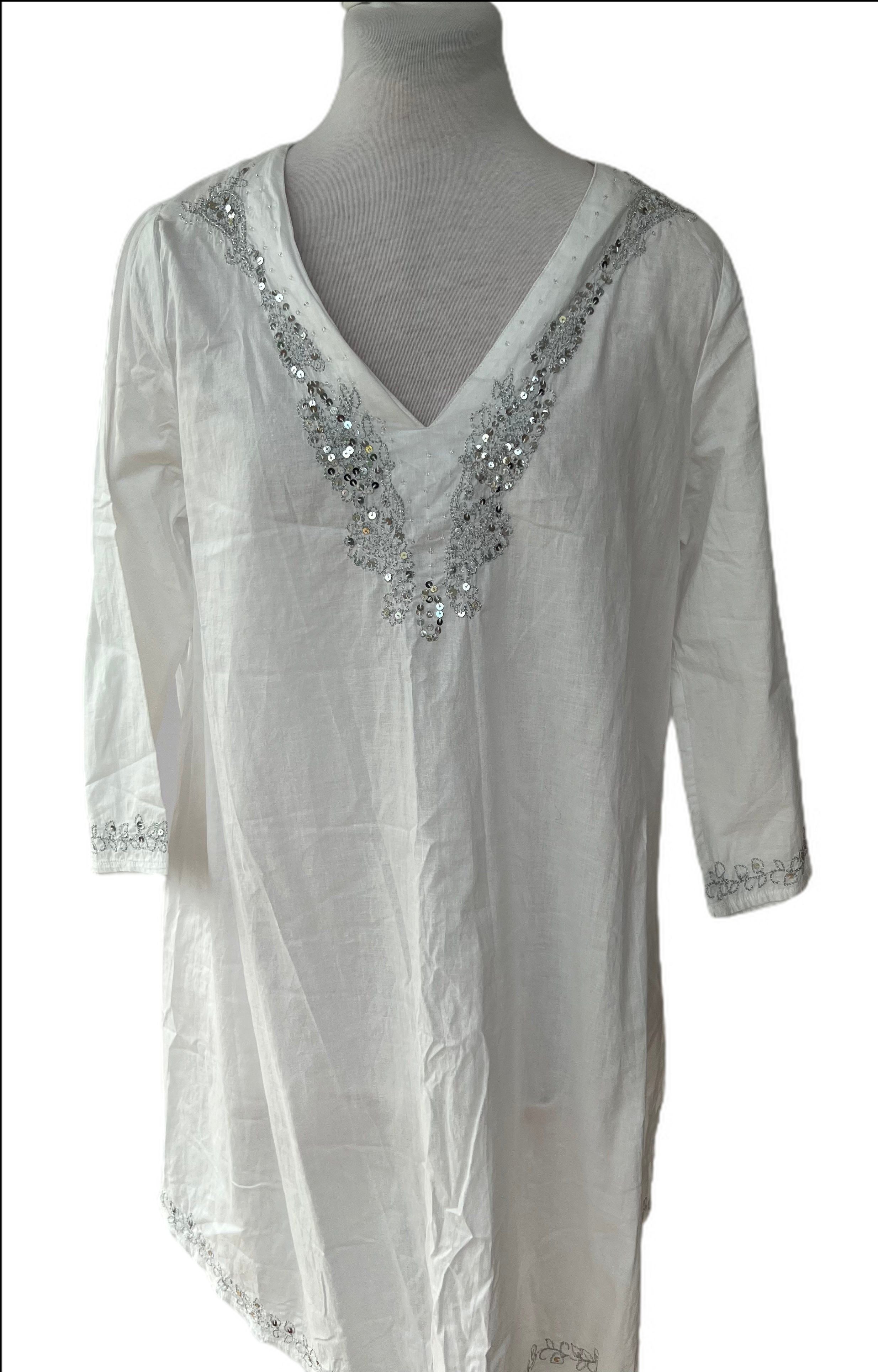 Embroidered Trim tunic