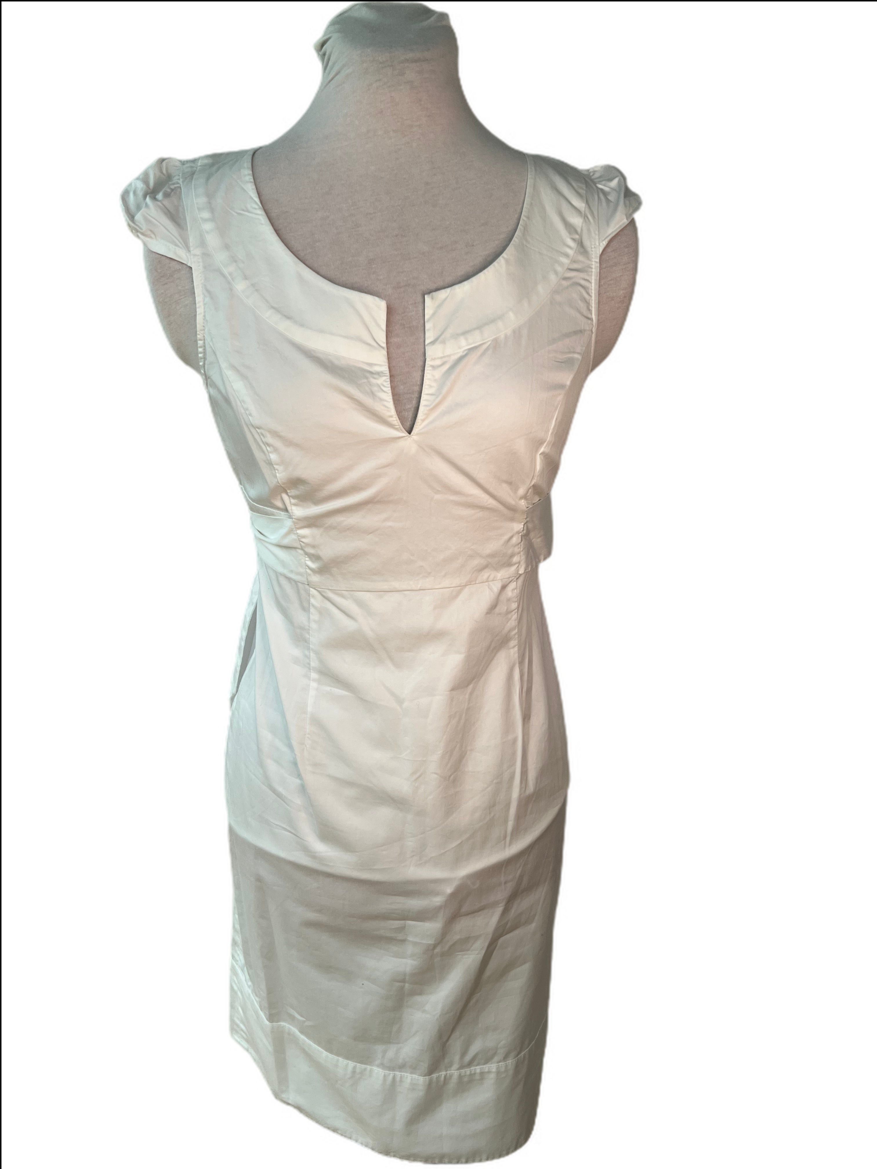 Sleeveless Sheath Dress with belt detail