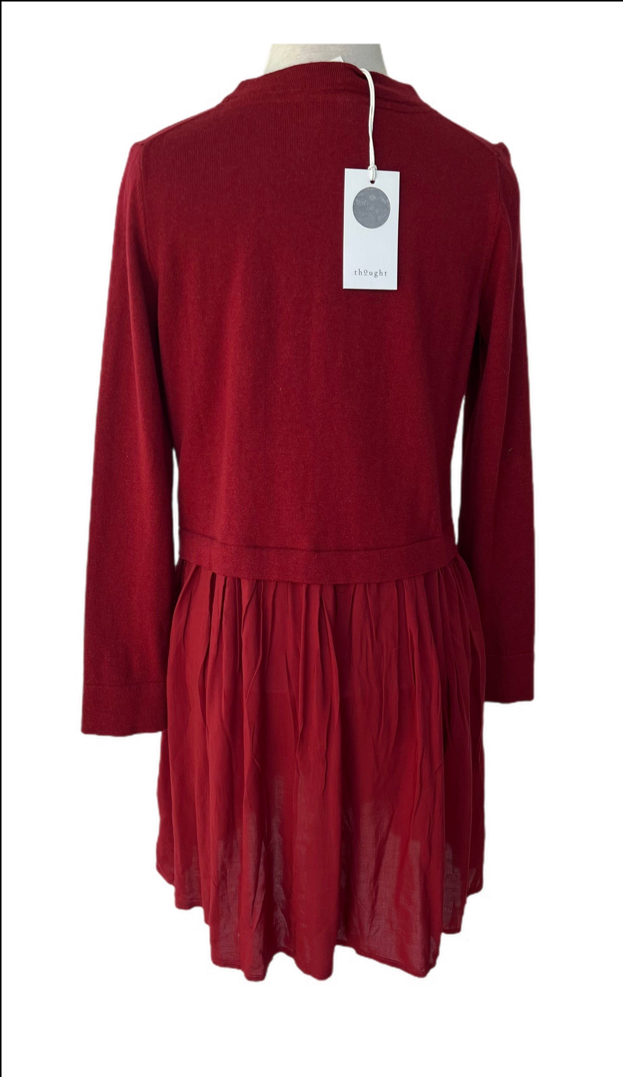Dress with knit top and Viscose skirt