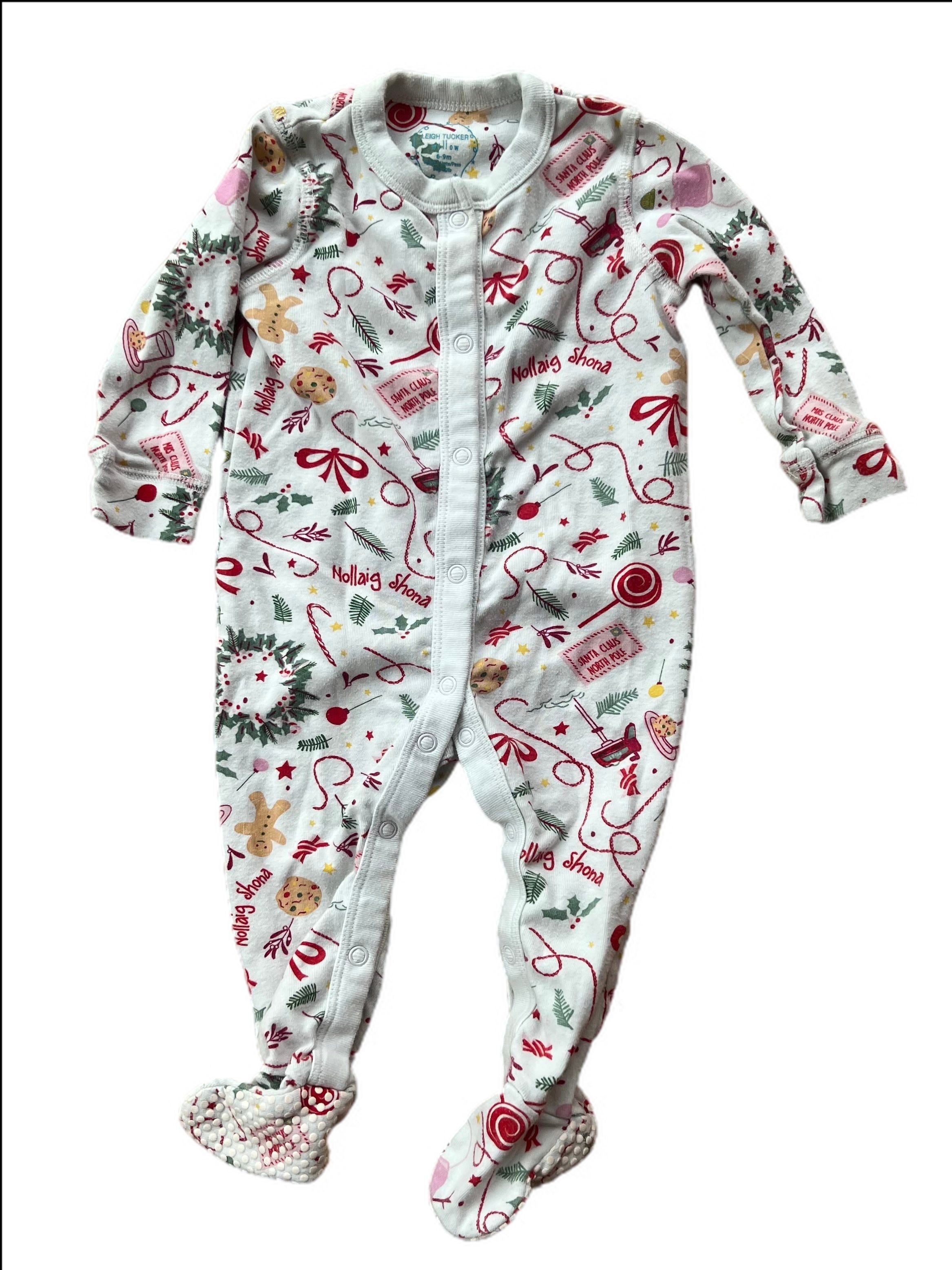 Nollaig Shona Print Baby Grow