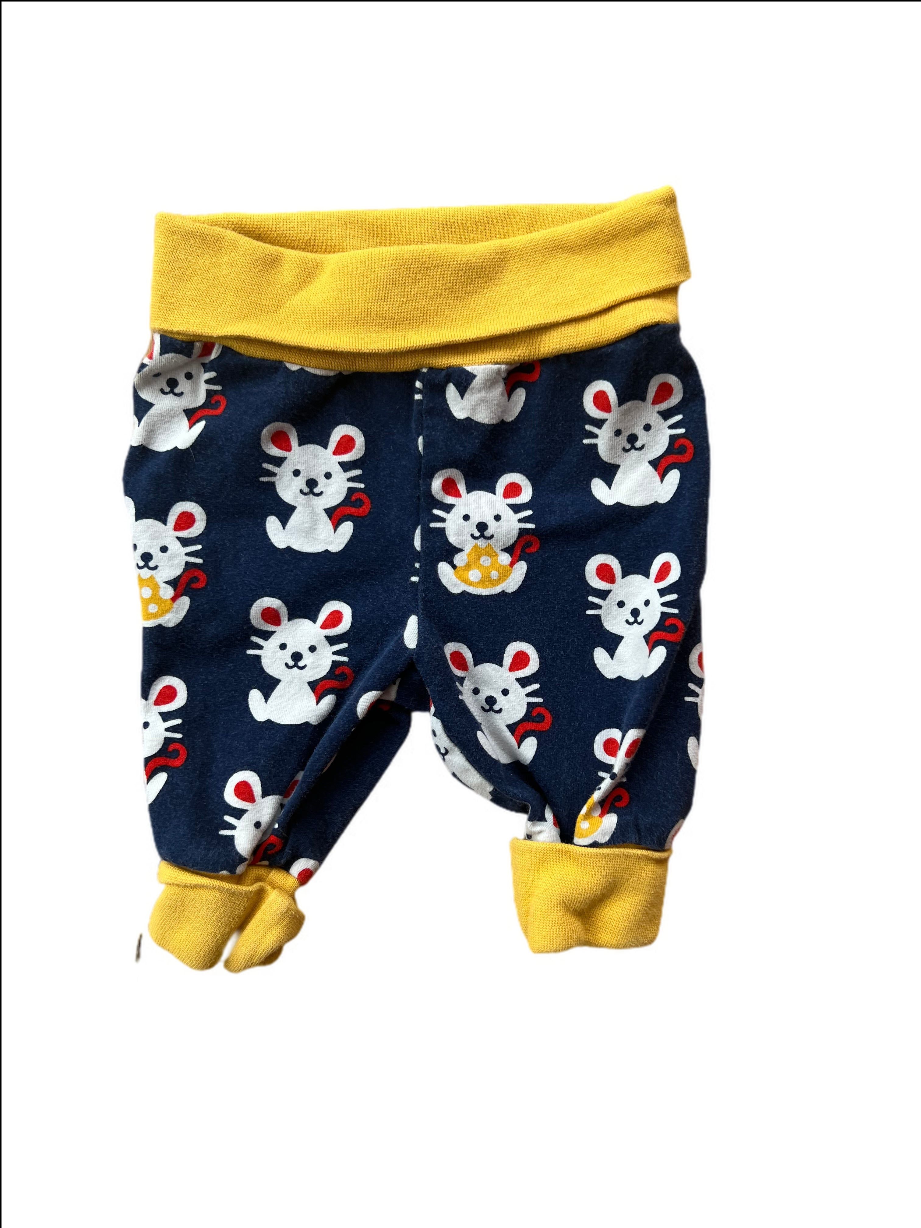 Mouse with Cheese Print rib Pants