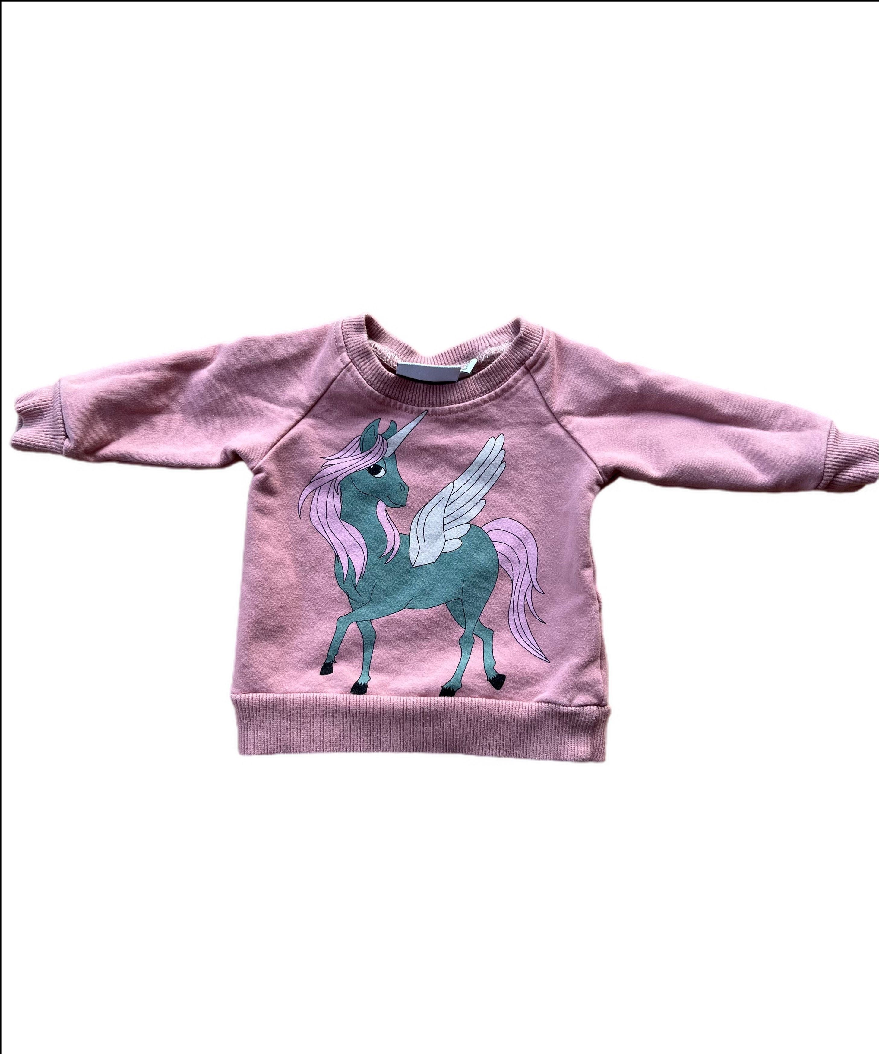 Unicorn Print Leggings and Matching Sweat Top with Unicorn