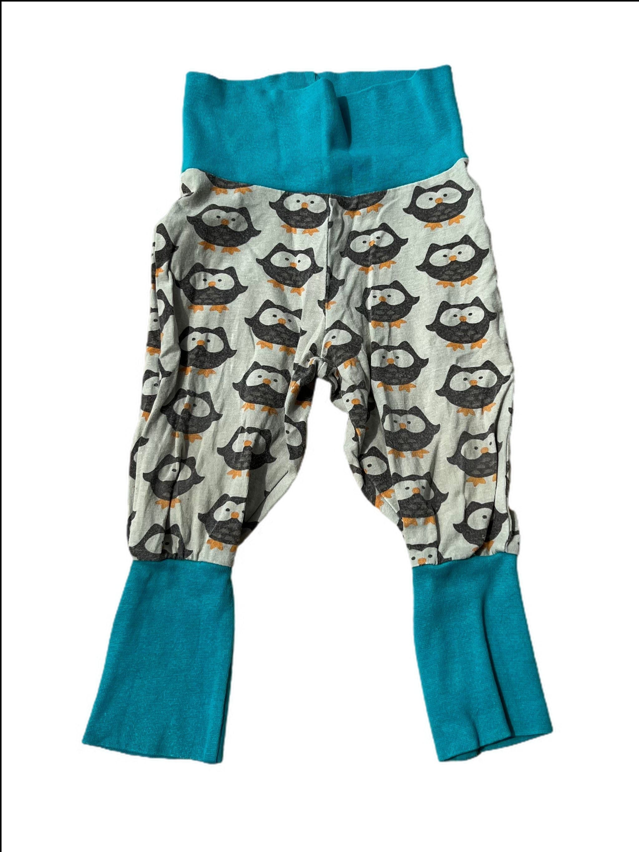 Owl Print Rib Pants, Some fade