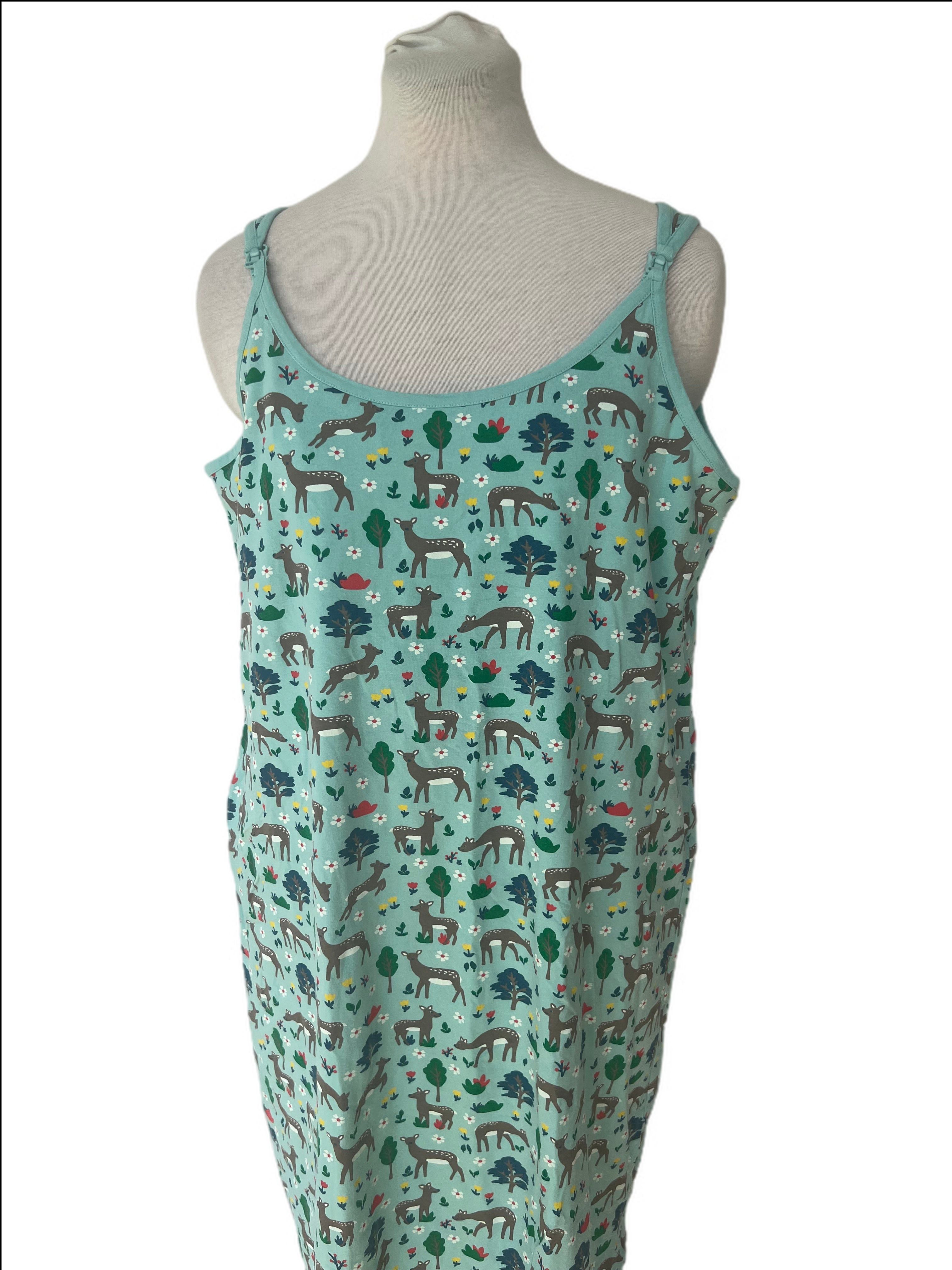 Deer print Breastfeeding dress