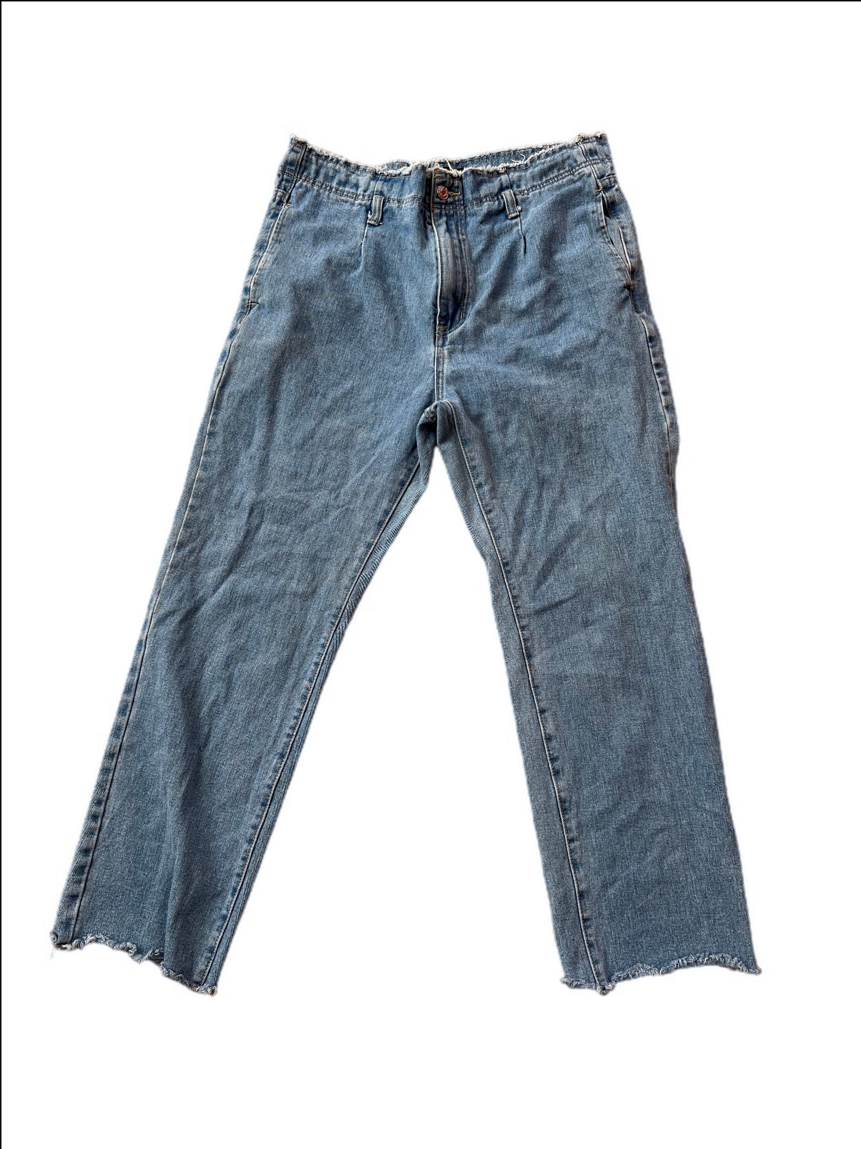 Raw Edge, Wide Leg Jeans