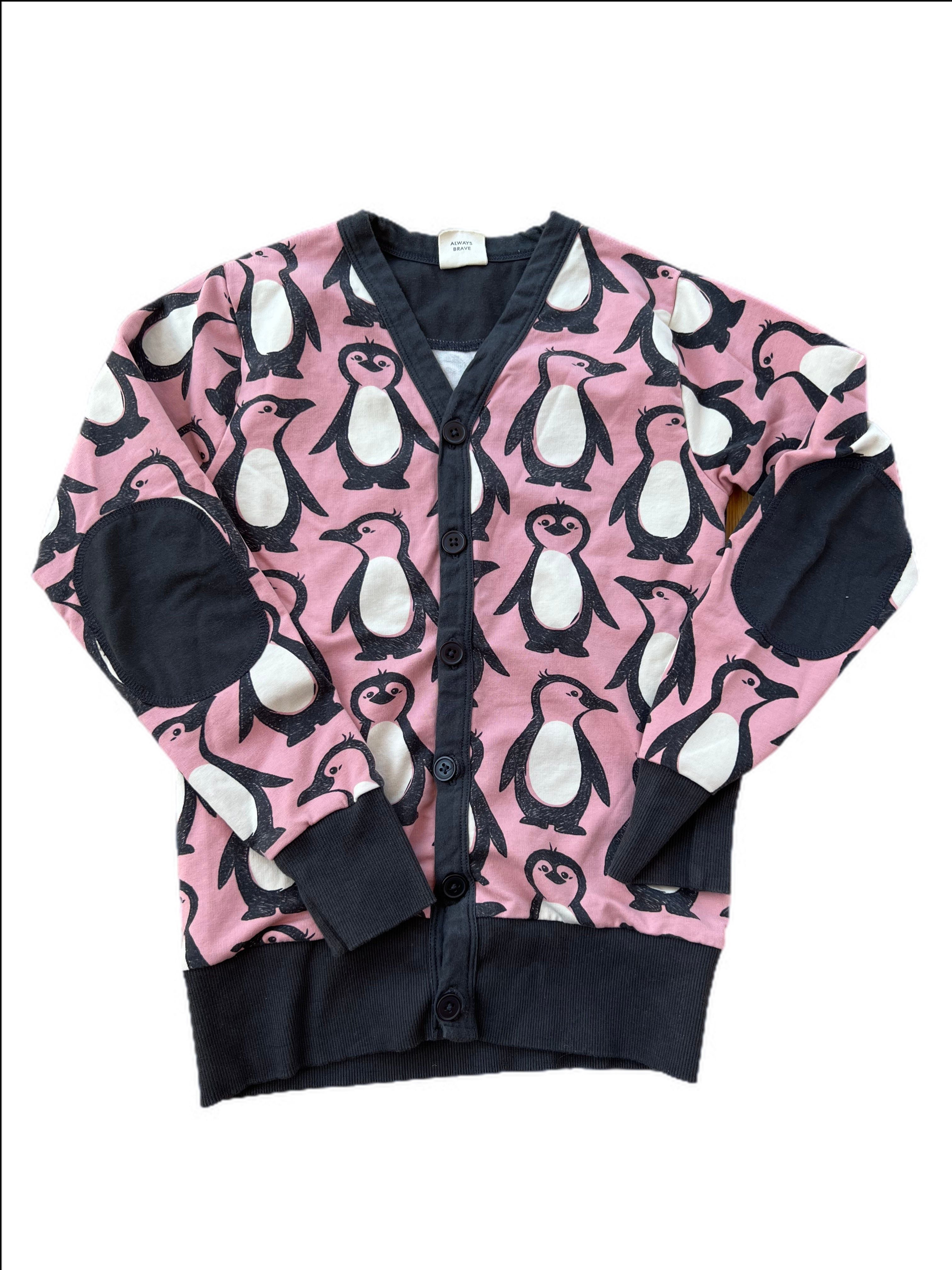 Penguin patch elbow cardigan