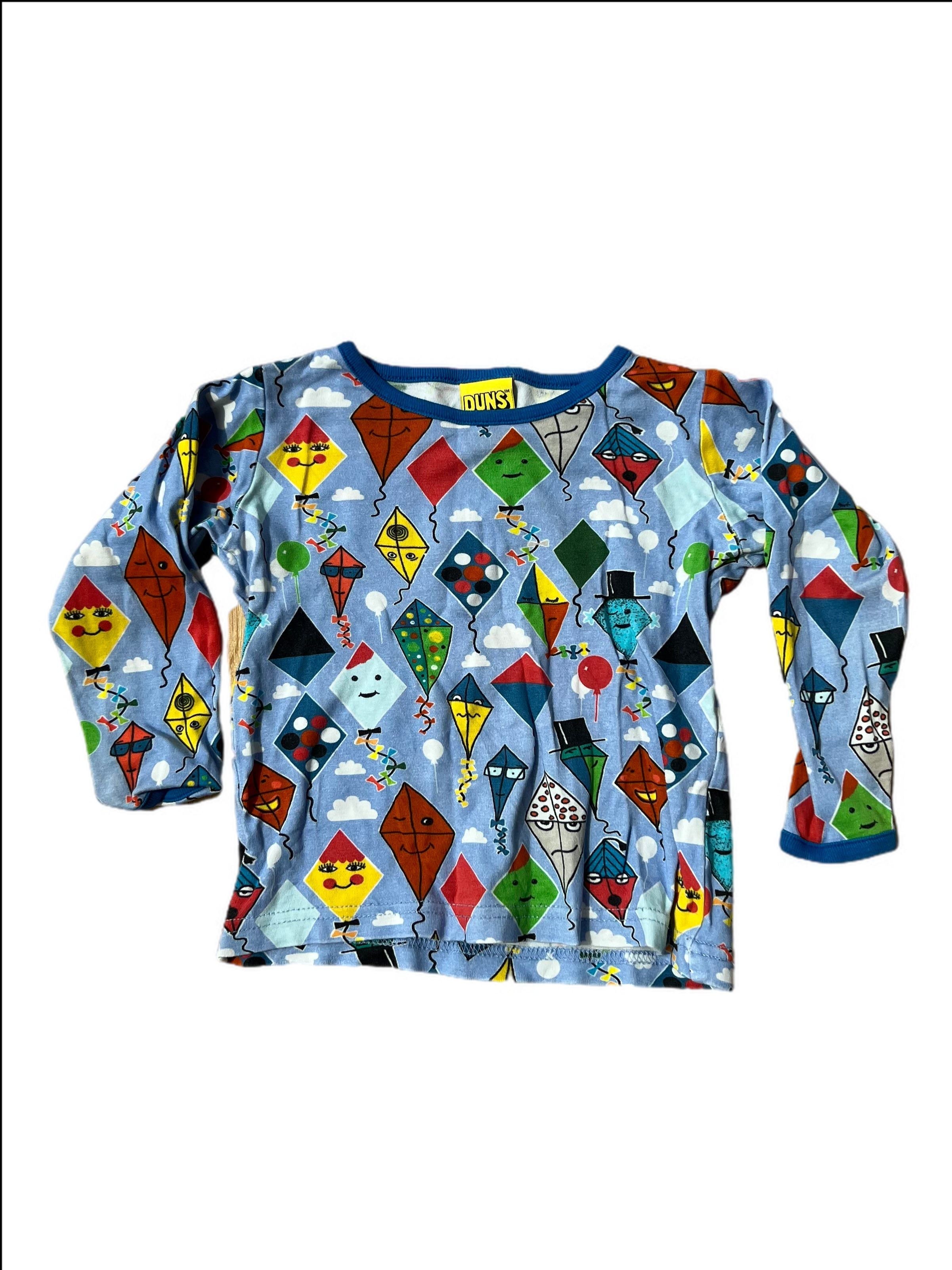 Long Sleeve Kite Print Top