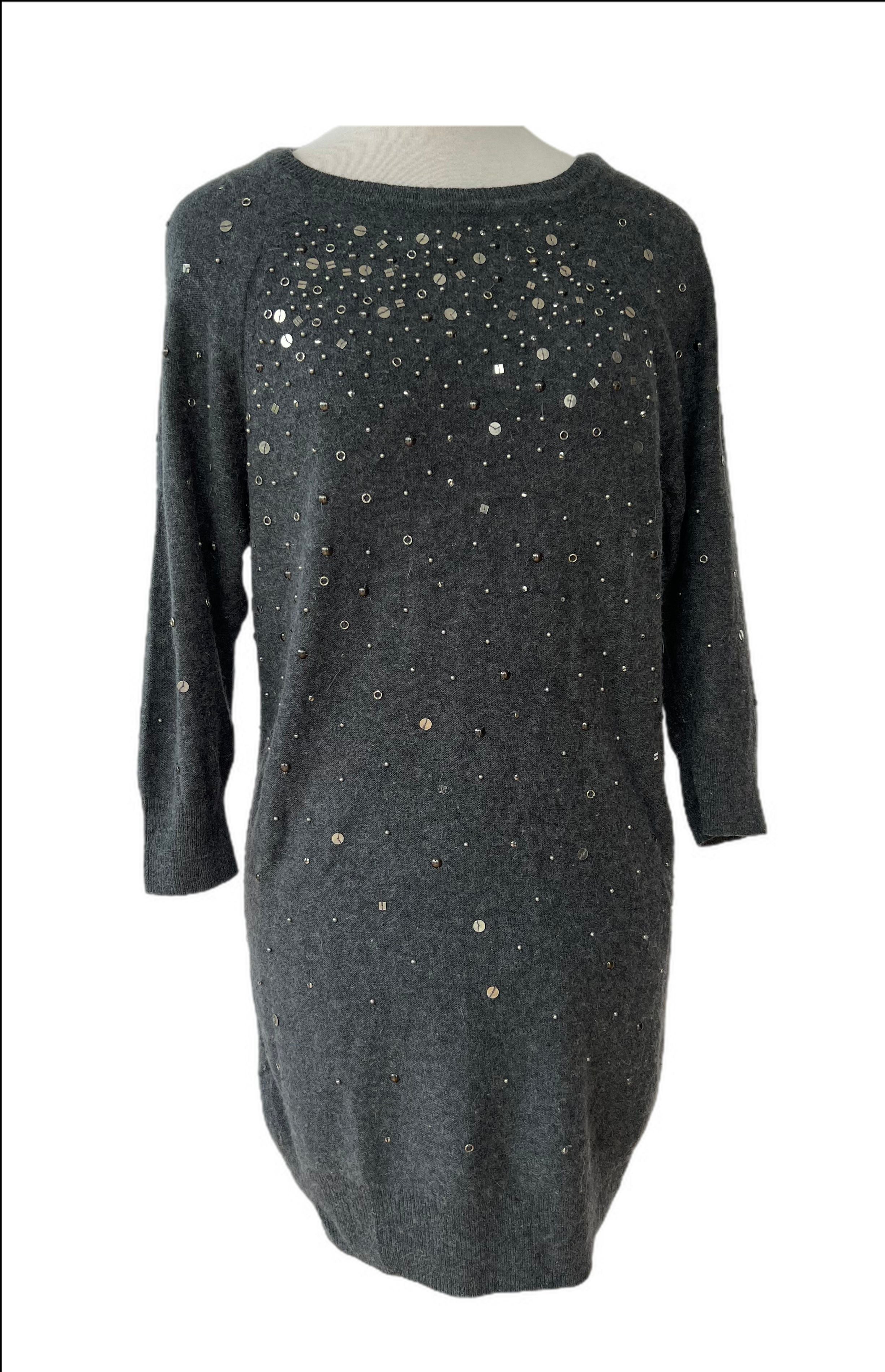 Jumper long with beading detail