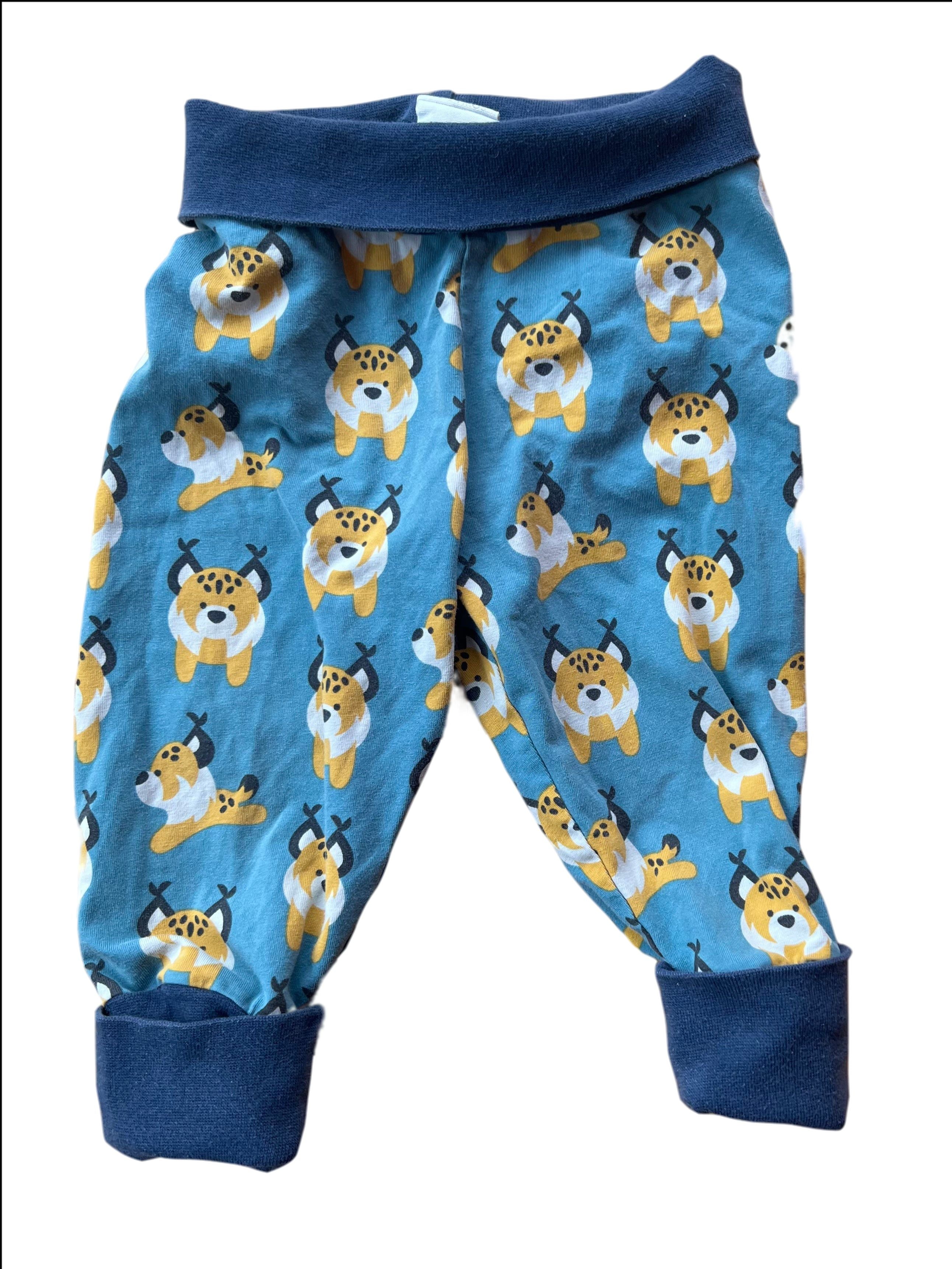 Lynx Print Rib Pants