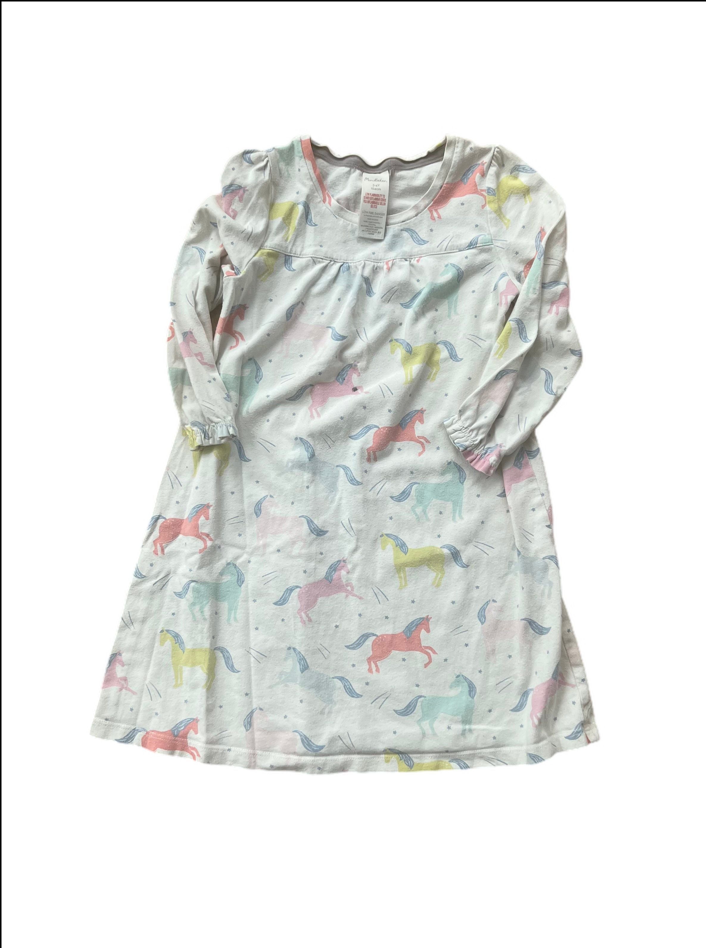 Long sleeve unicorn nightgown