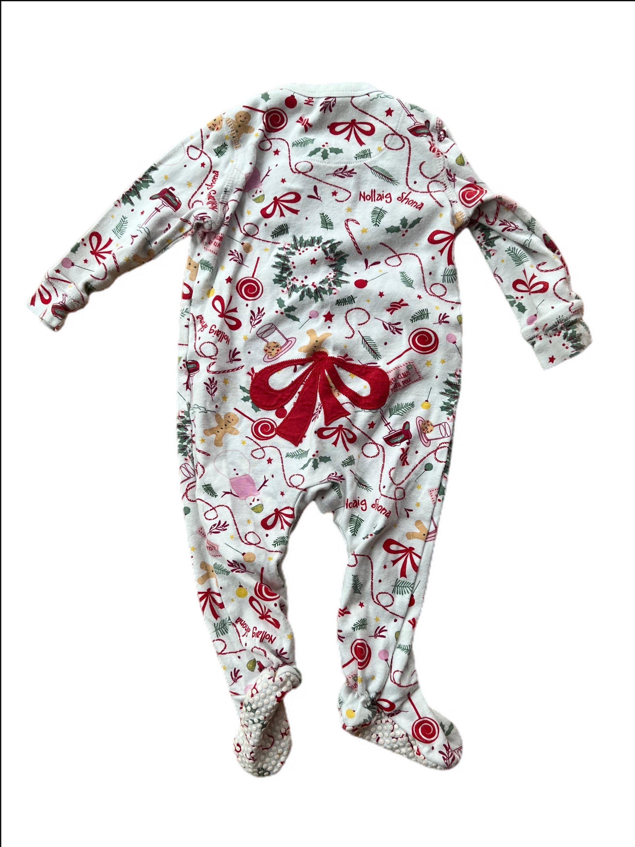 Nollaig Shona Print Baby Grow