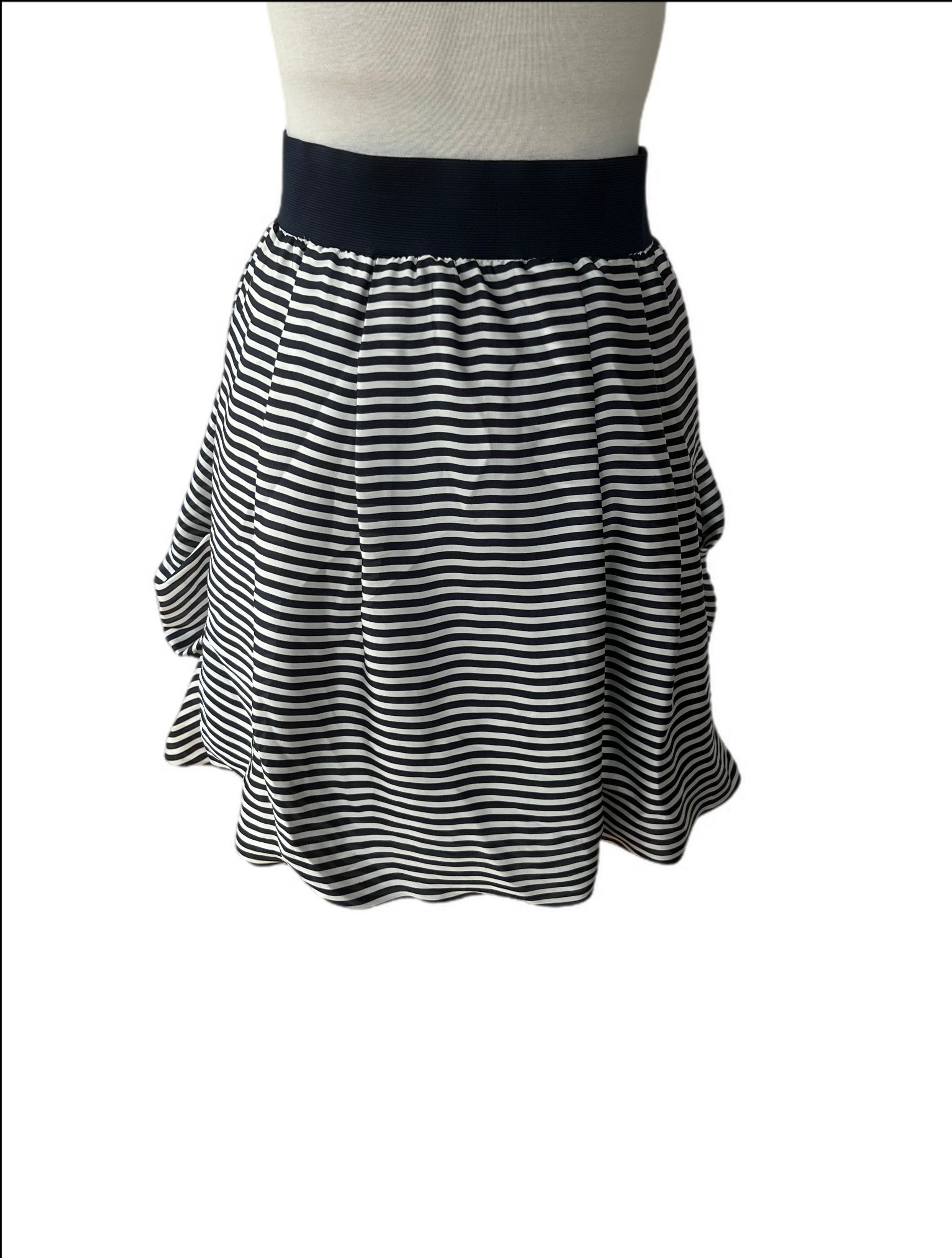 Striped Bubble Skirt