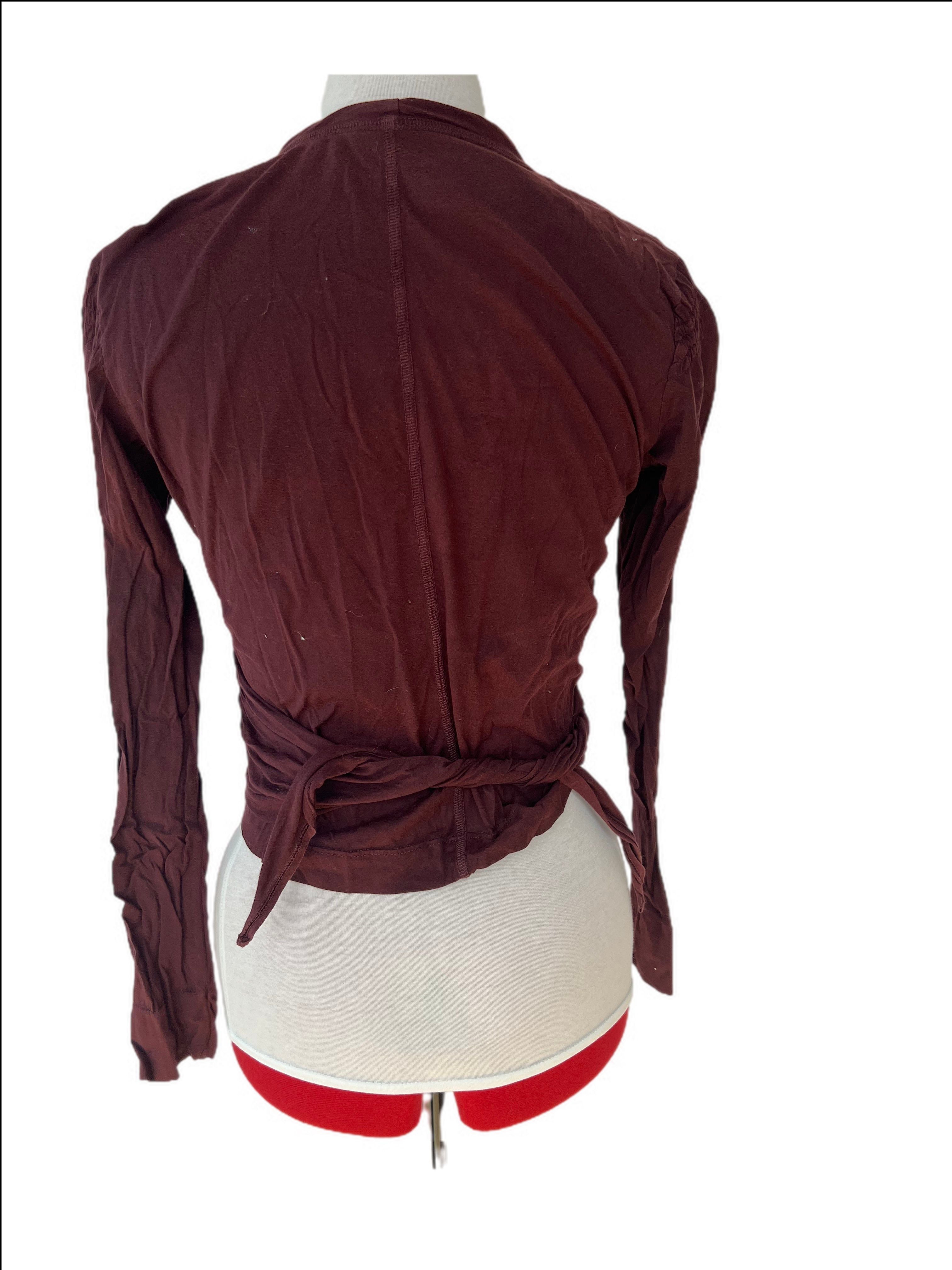 Smocked wrap top