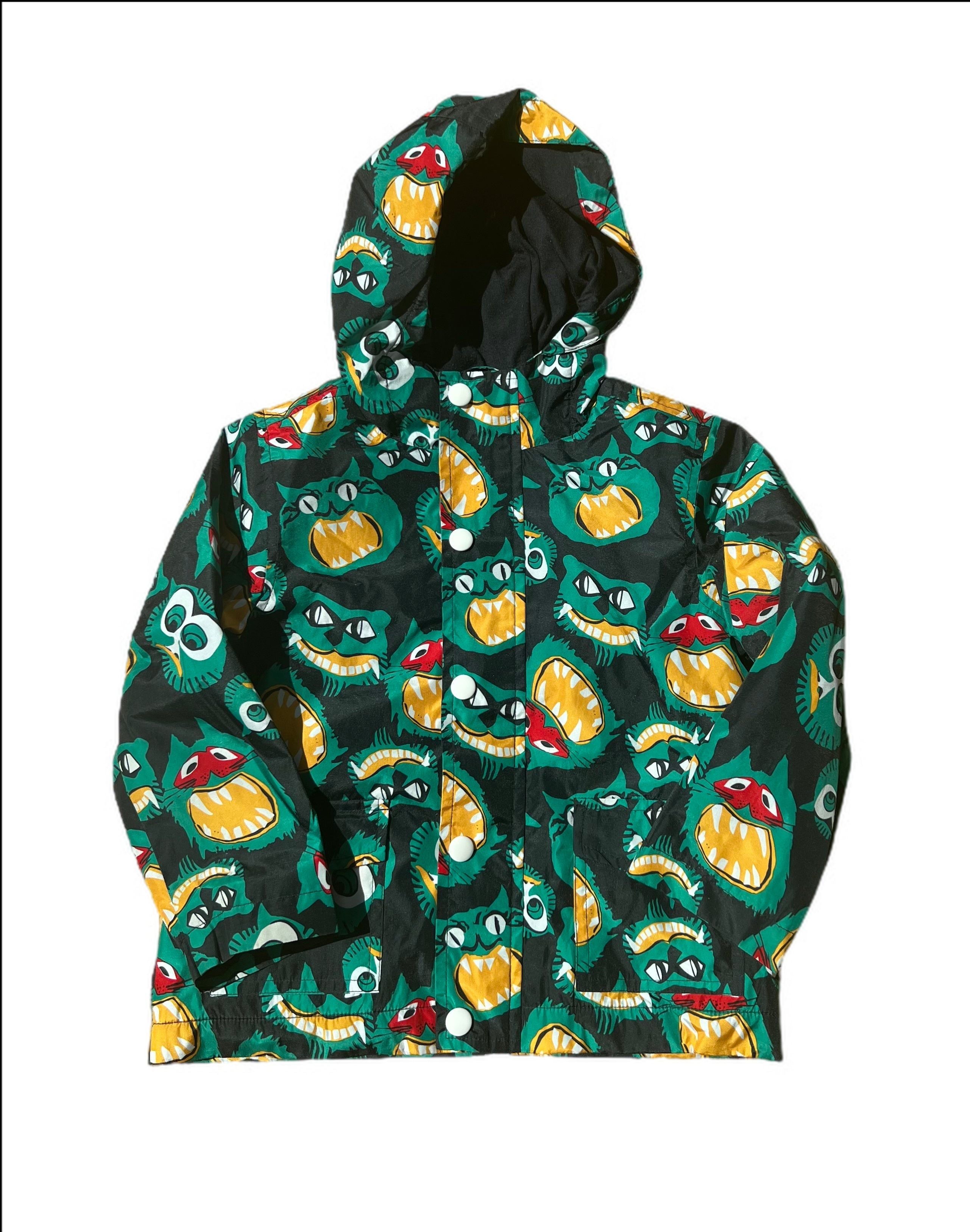 monster cat rain coat