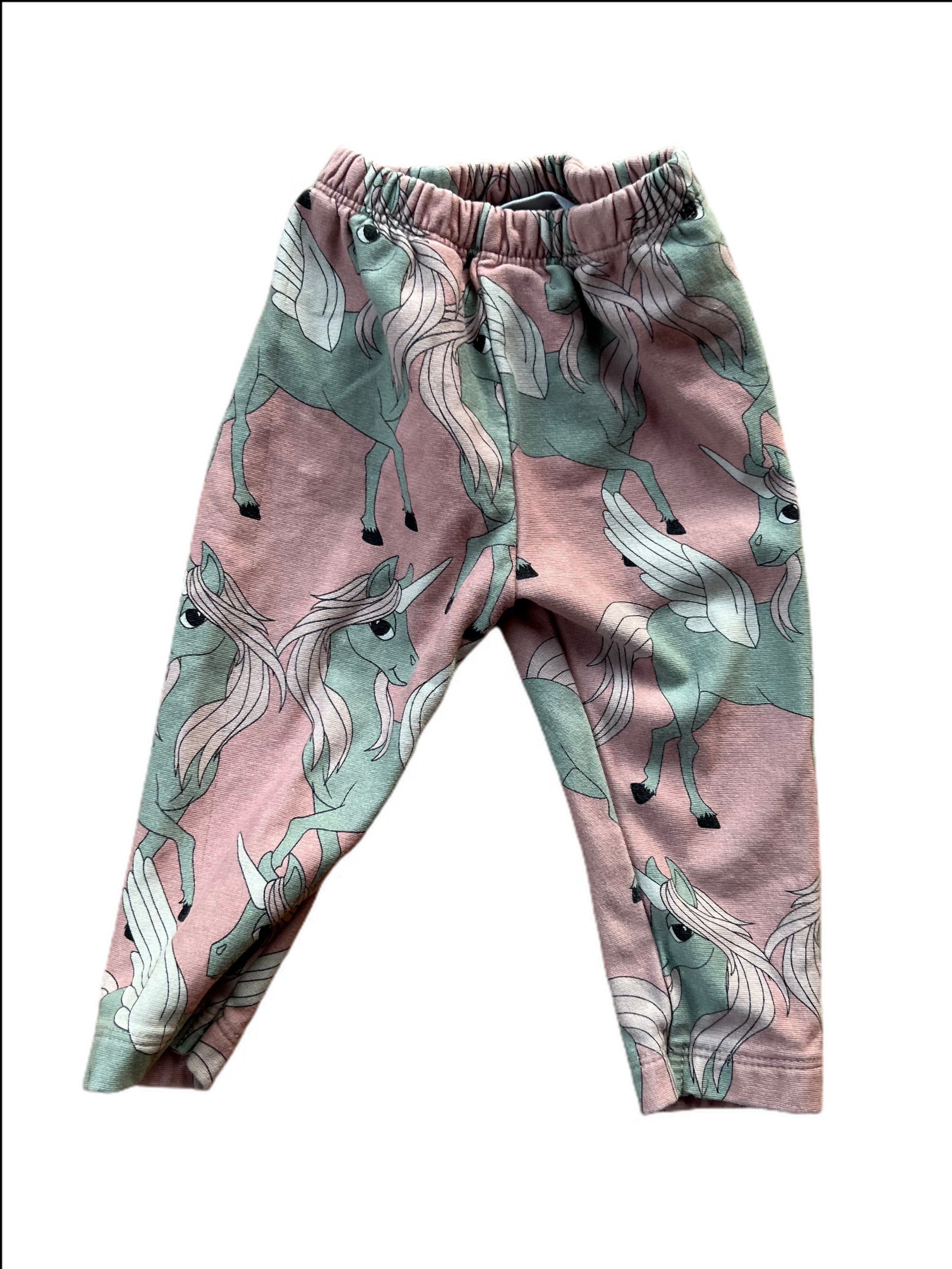 Unicorn Print Leggings and Matching Sweat Top with Unicorn