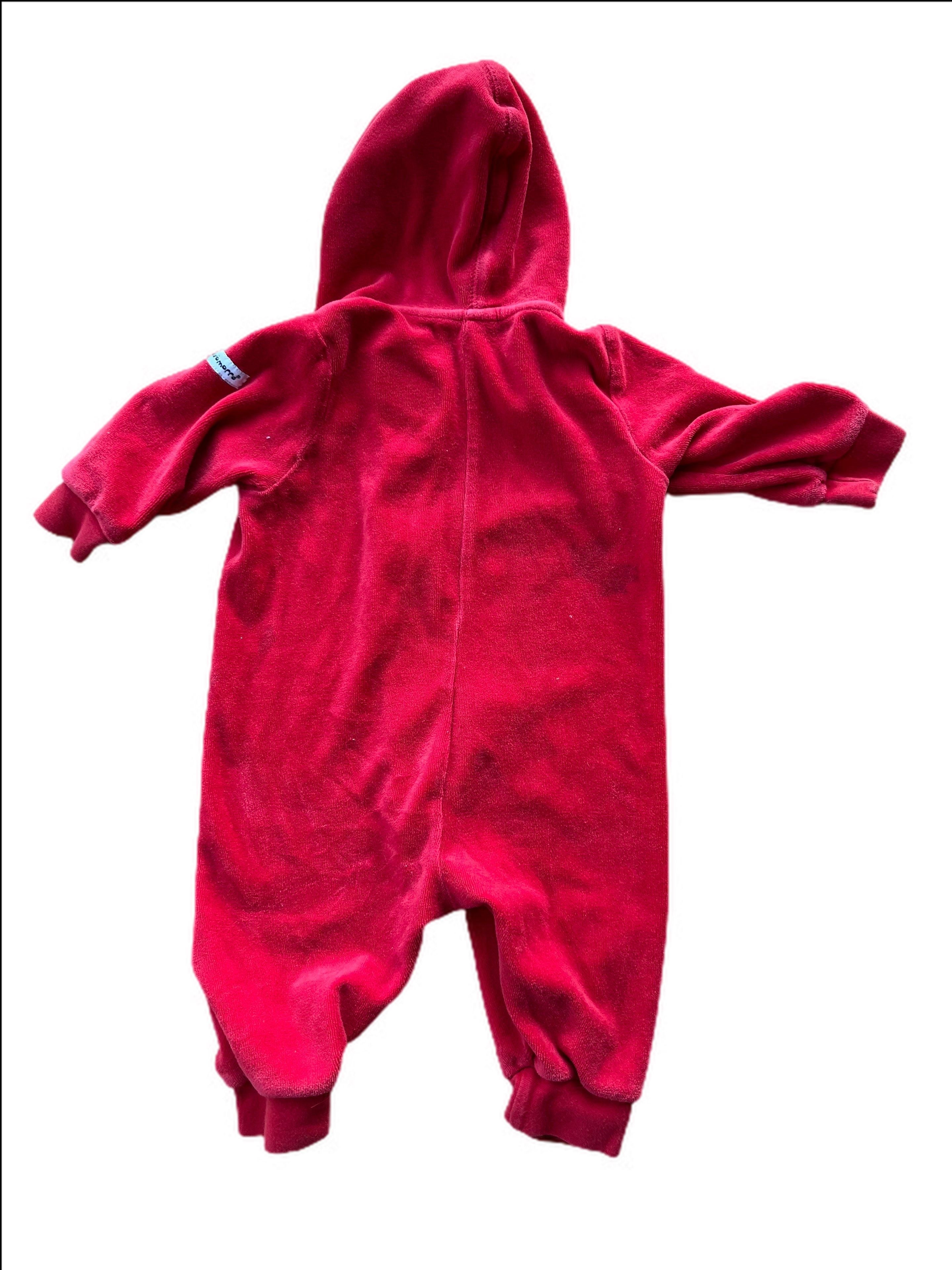 Velour Hooded Onesie