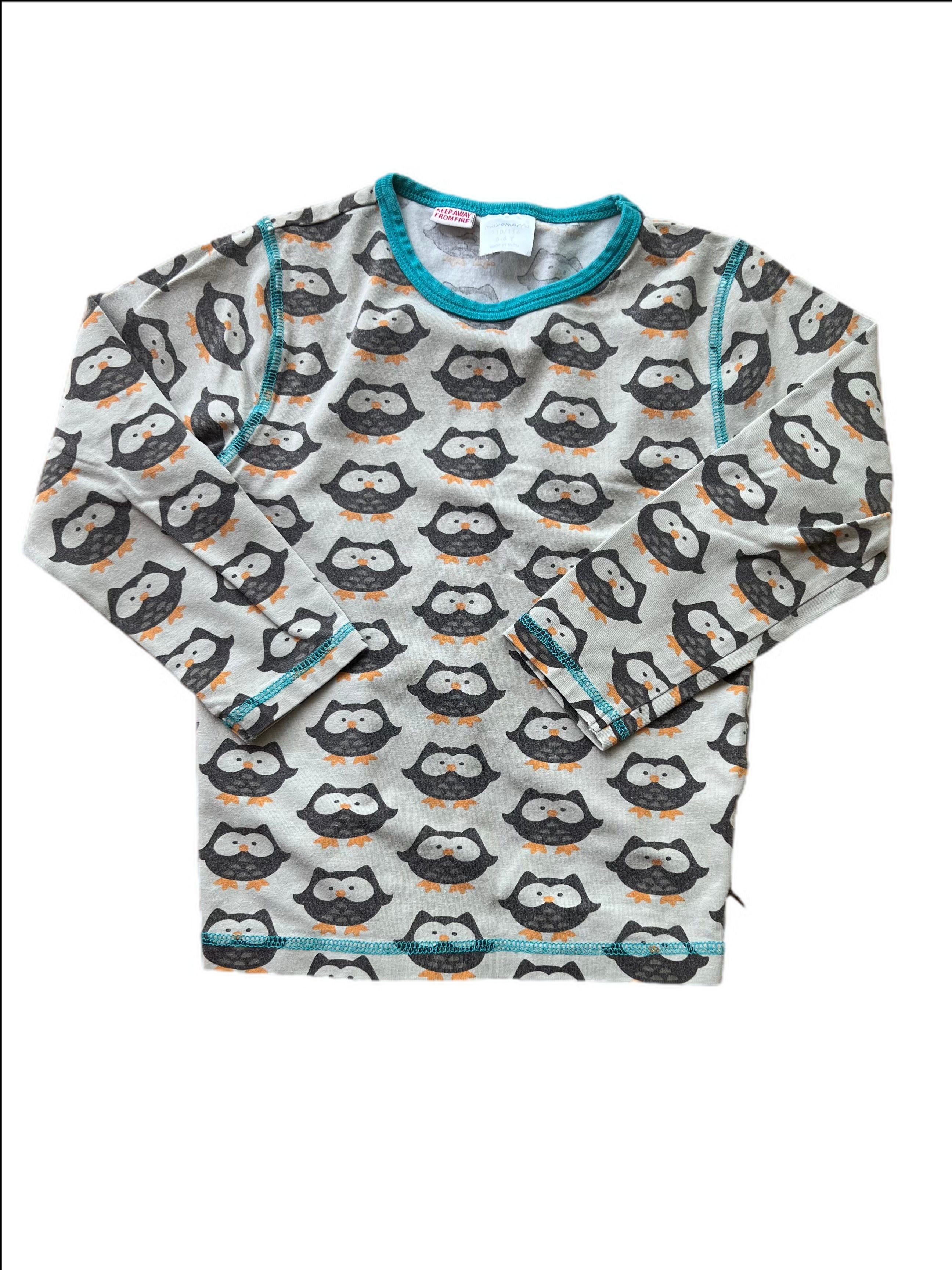 Longsleeve Owl Pajamas Faded