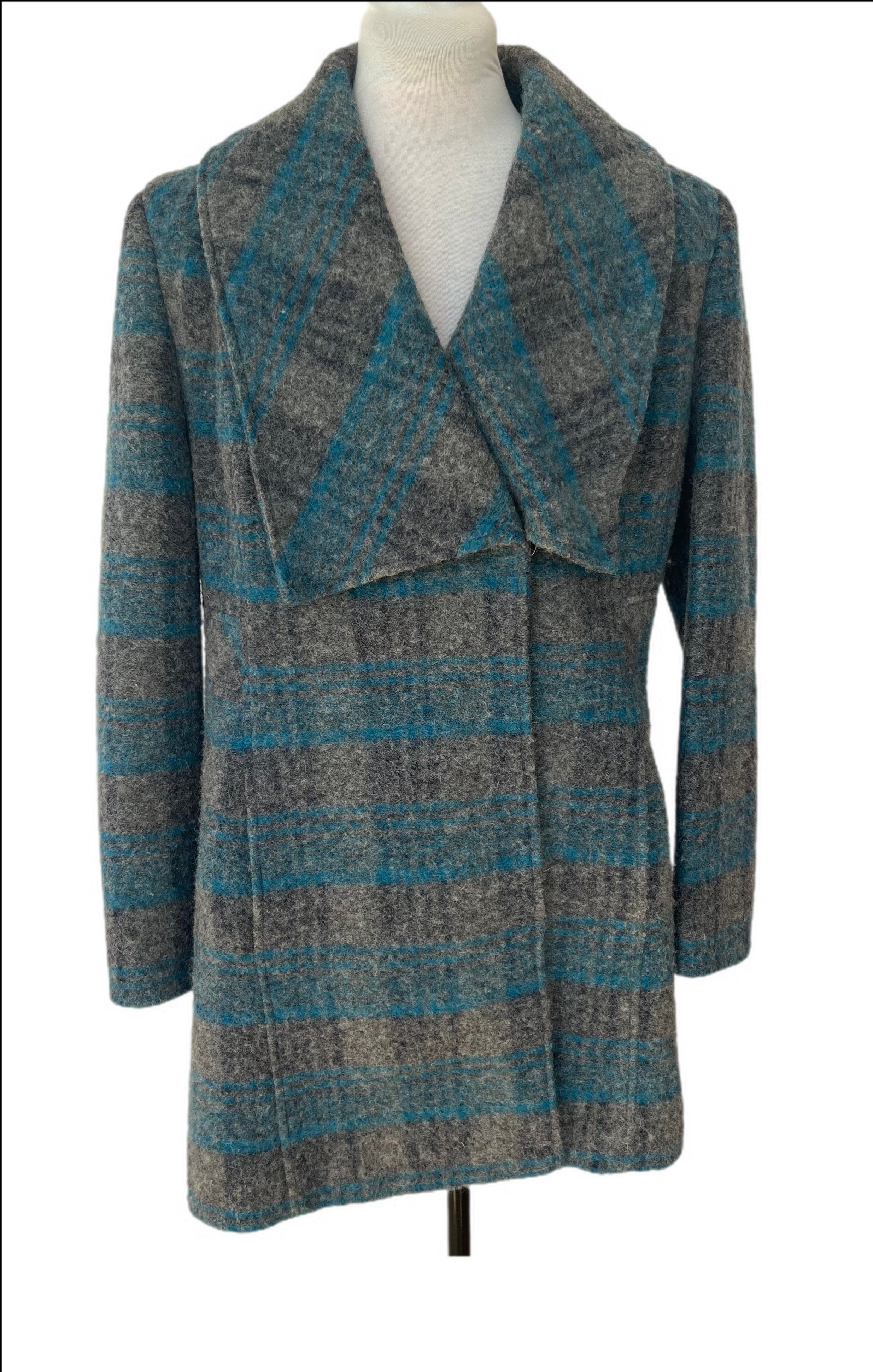 Edina Ronay Plaid Coat
