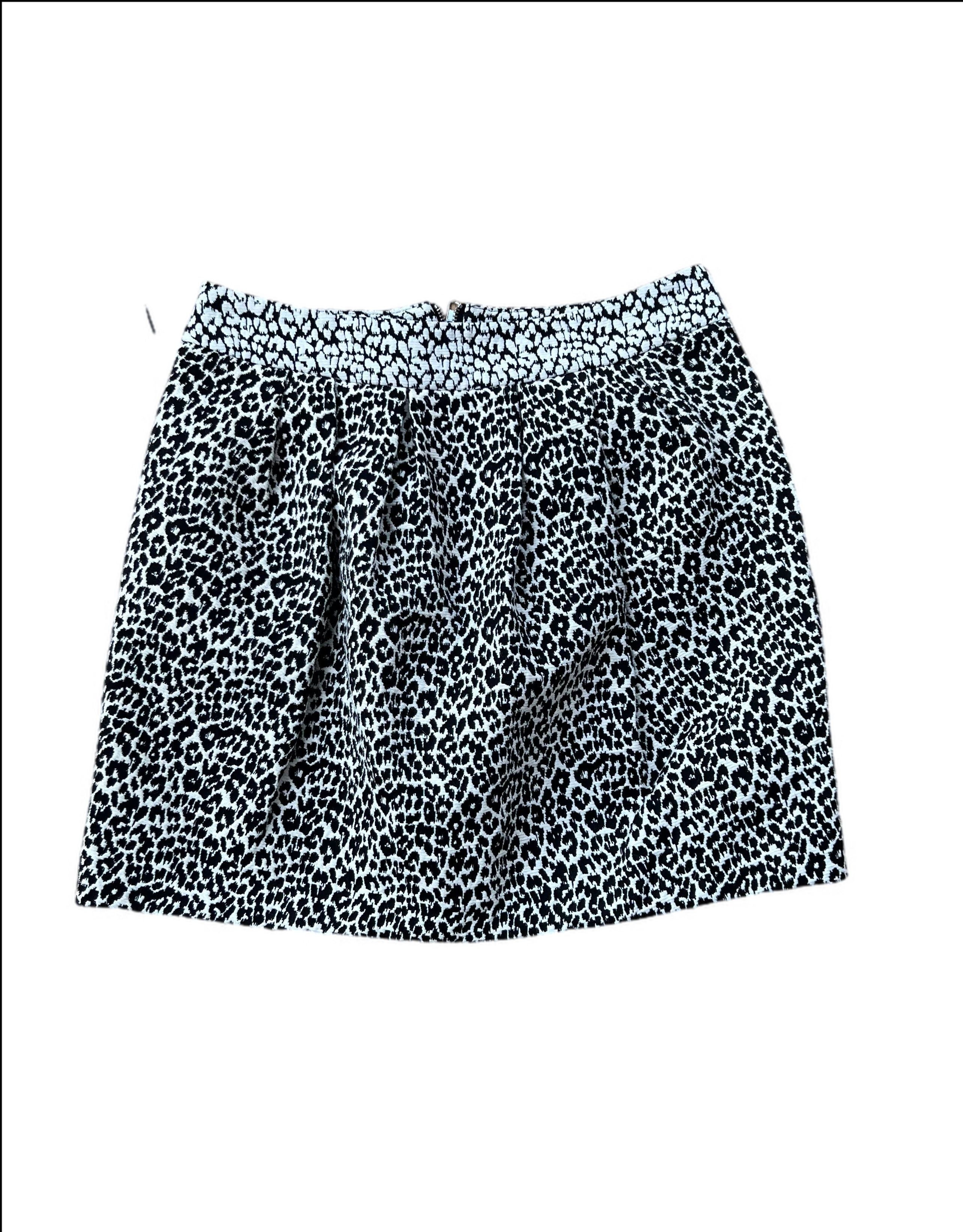 Short Leopard Print Skirt