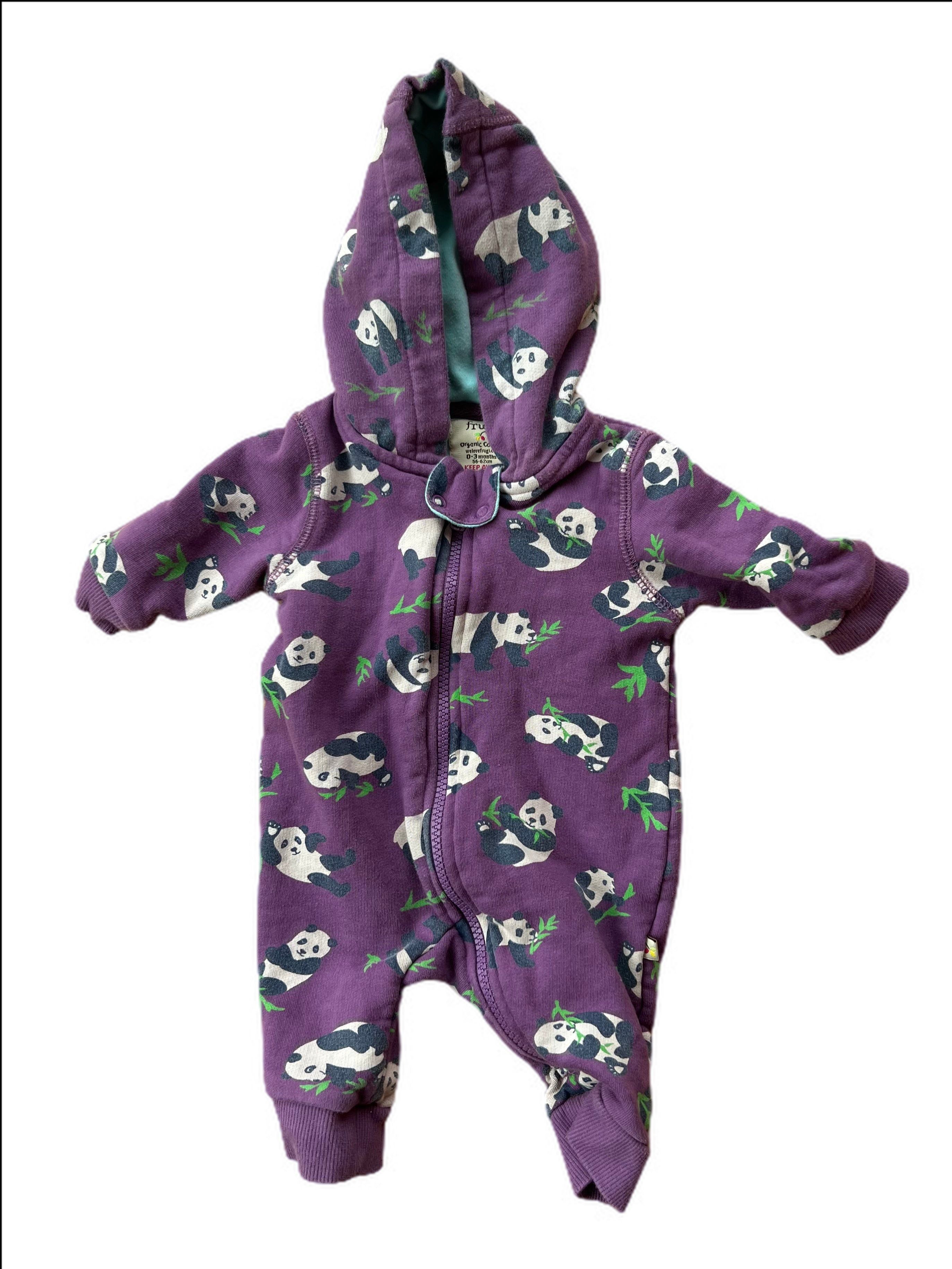 Panda Print Snuggle Suit