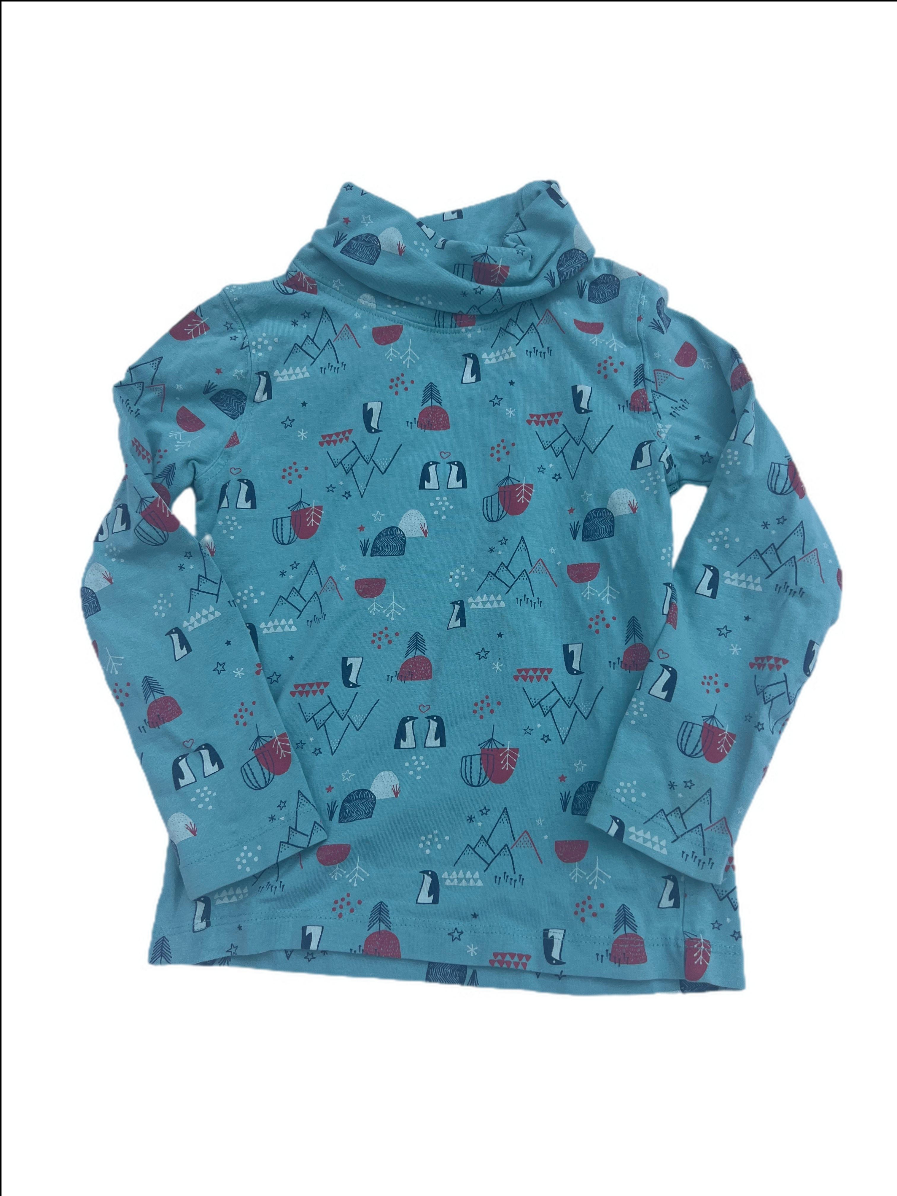 long sleeve turtleneck penguins