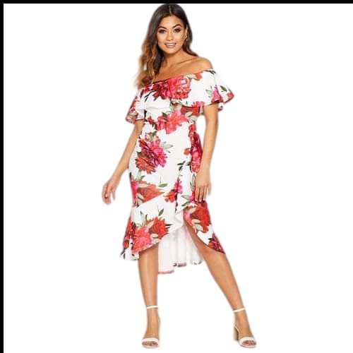 quiz off the shoulder dress Quiz Dress