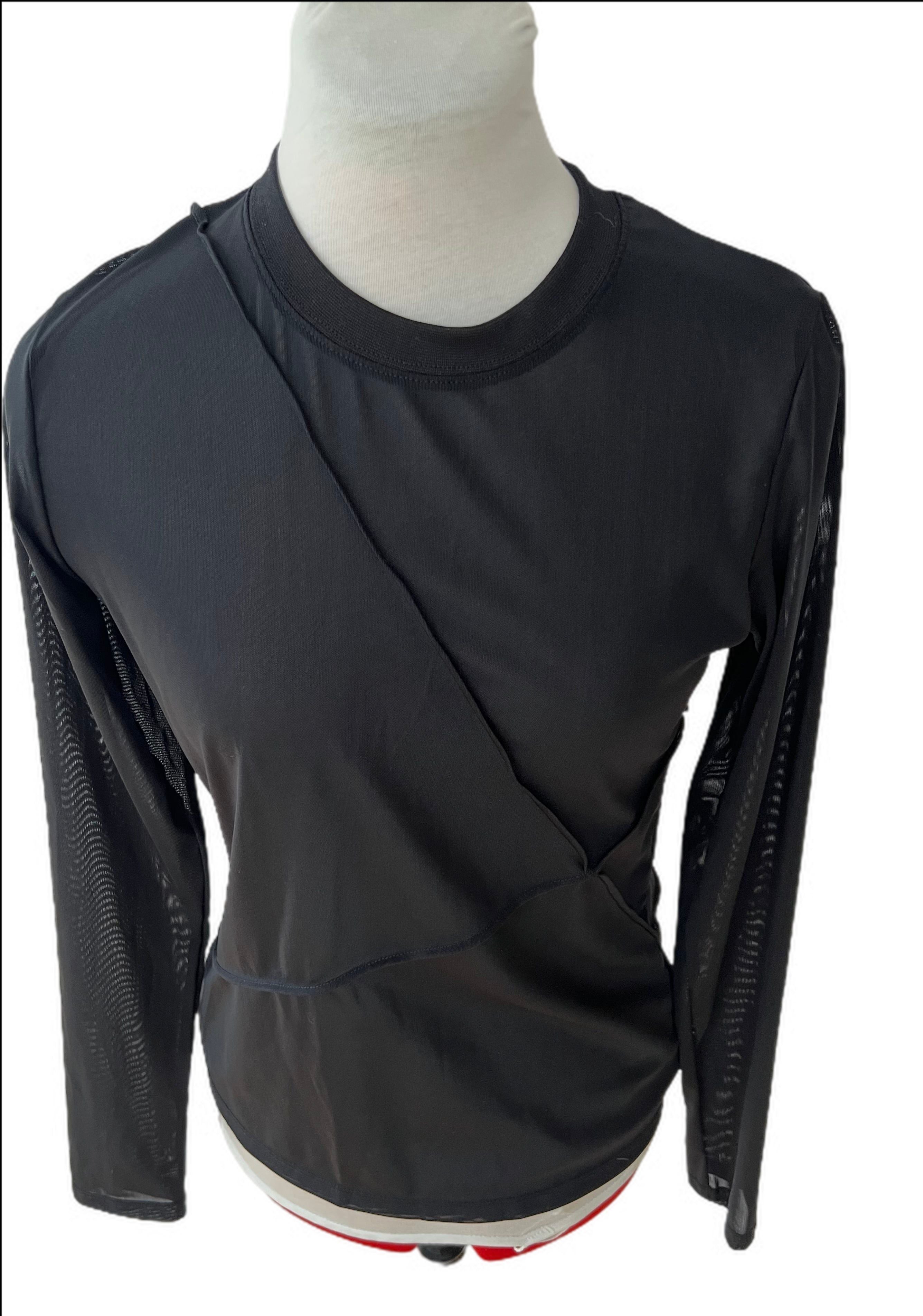 H&M Sheer top with seam detail