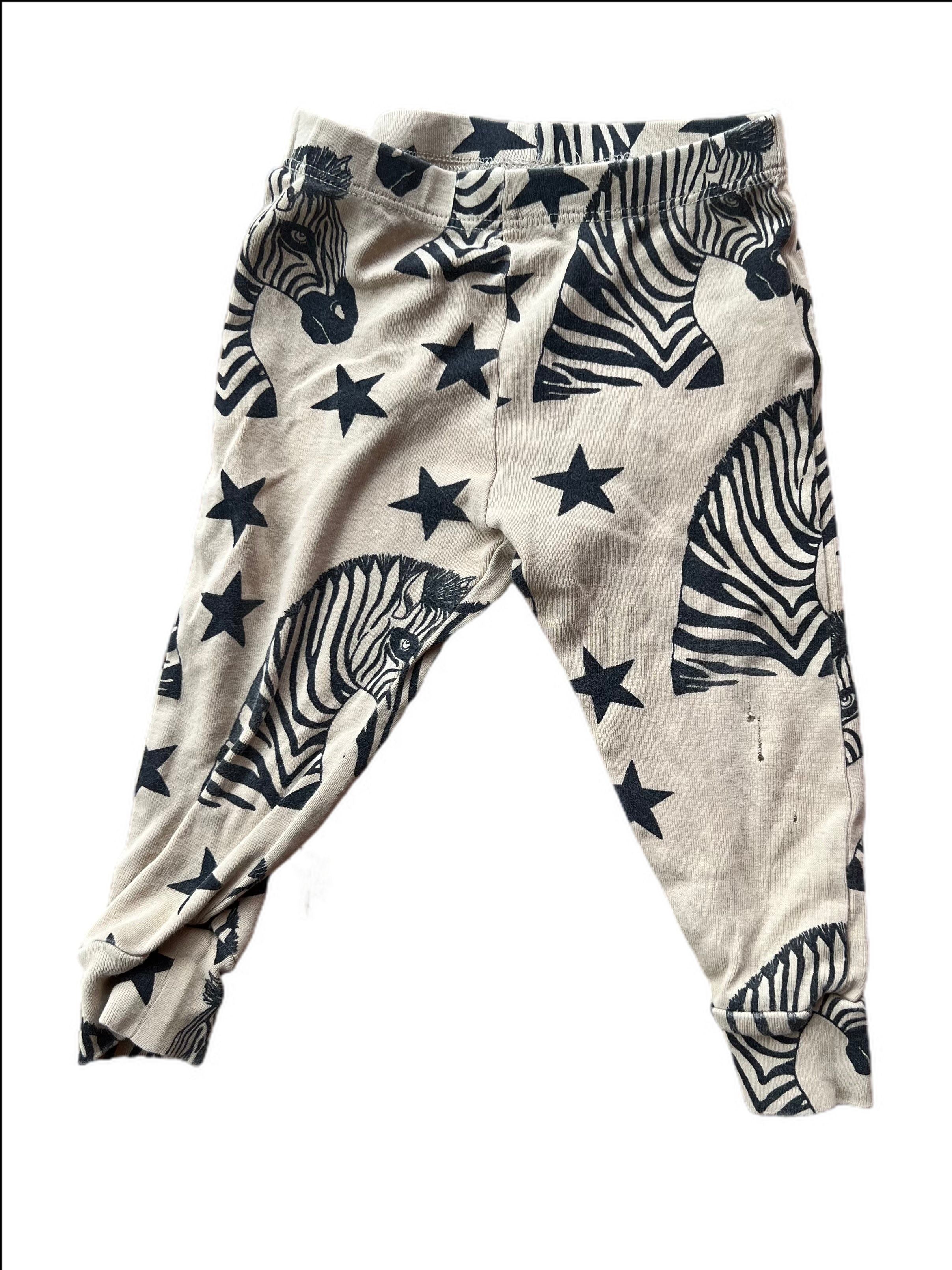 Star and Zebra print Leggings, some small holes