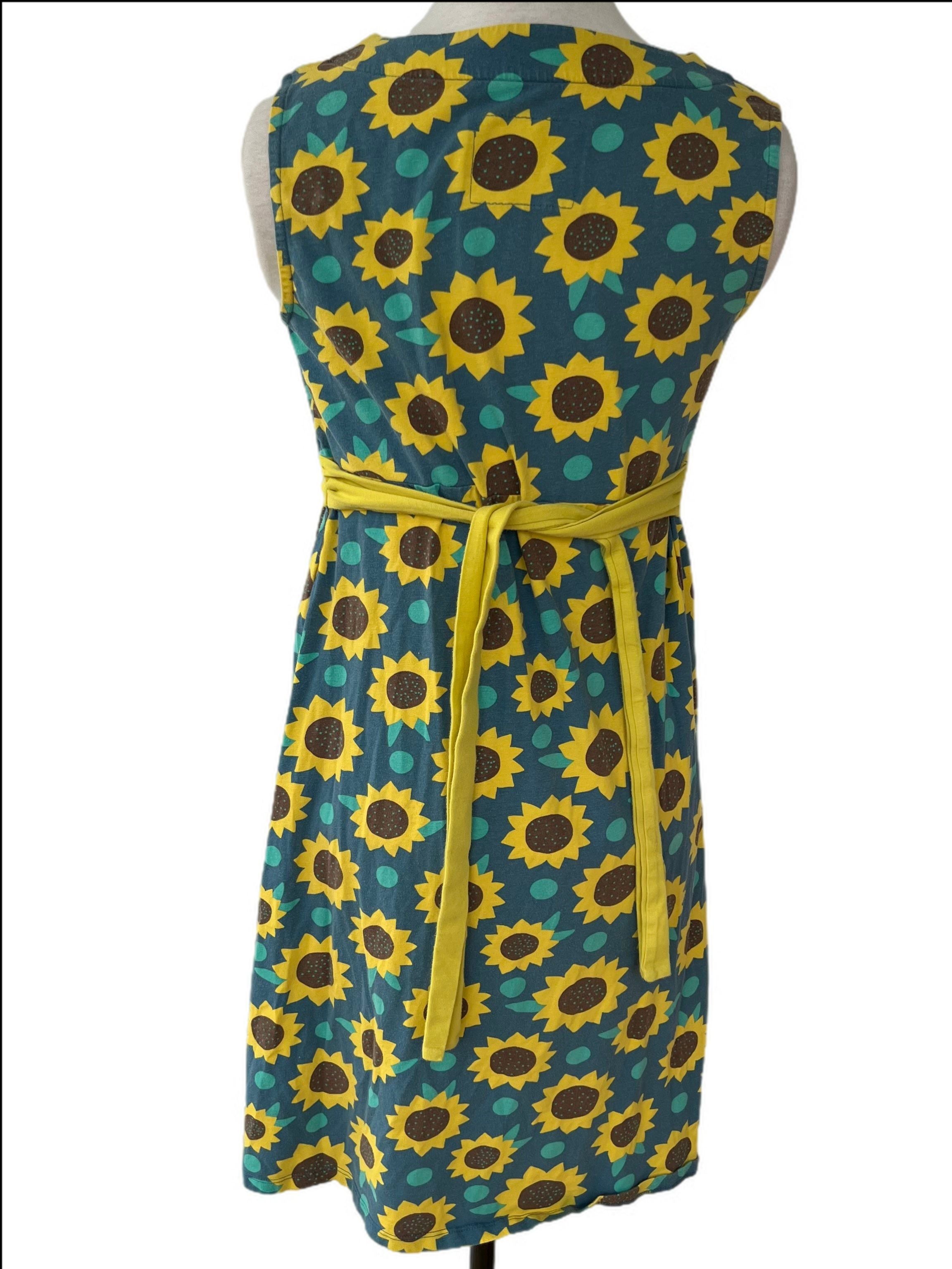 Maternity/ Breastfeeding Dress with Sun Flower Patter