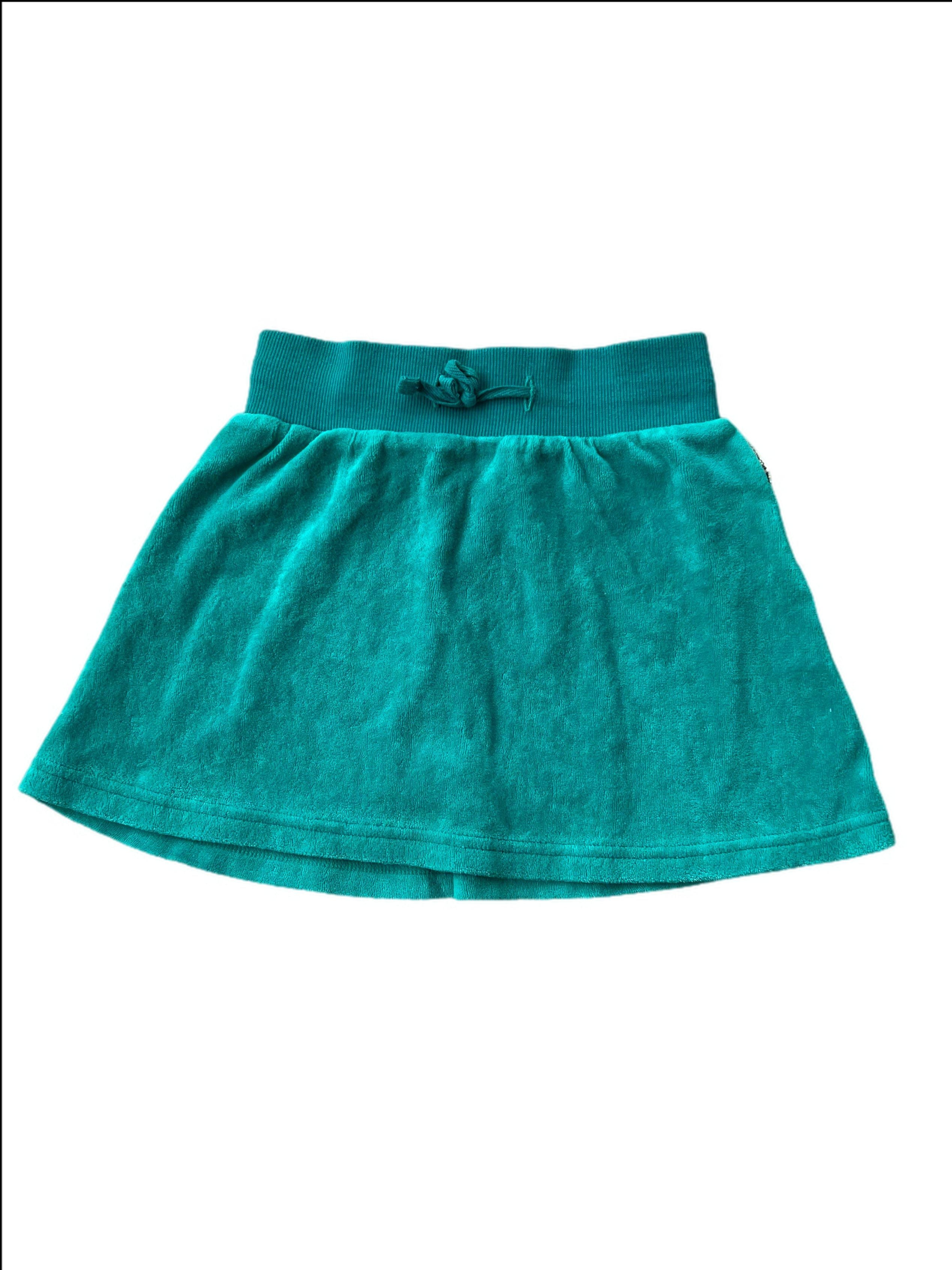 Velour Mini Skirt