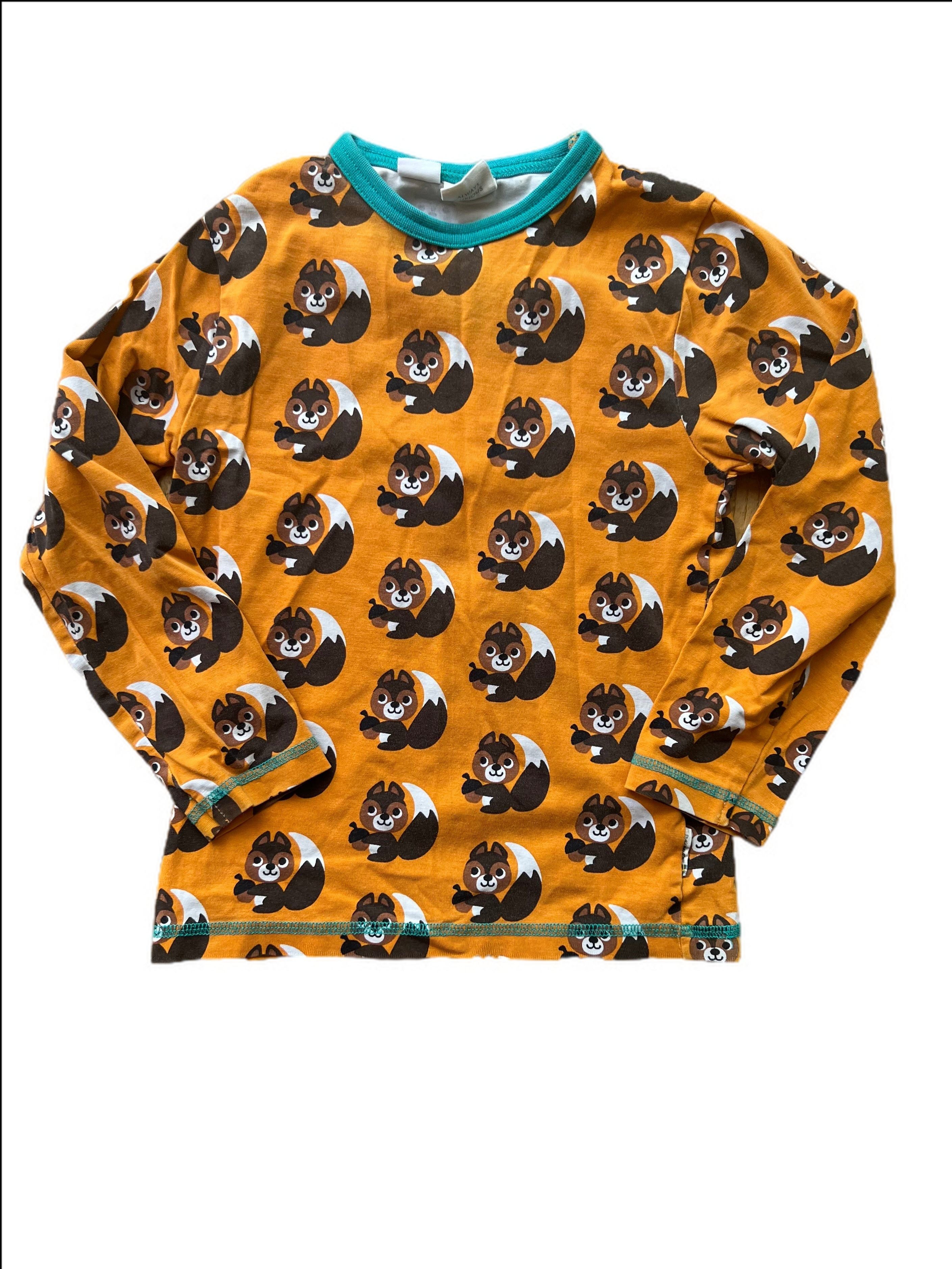 Longsleeve Squirrel Pajamas mark on the back
