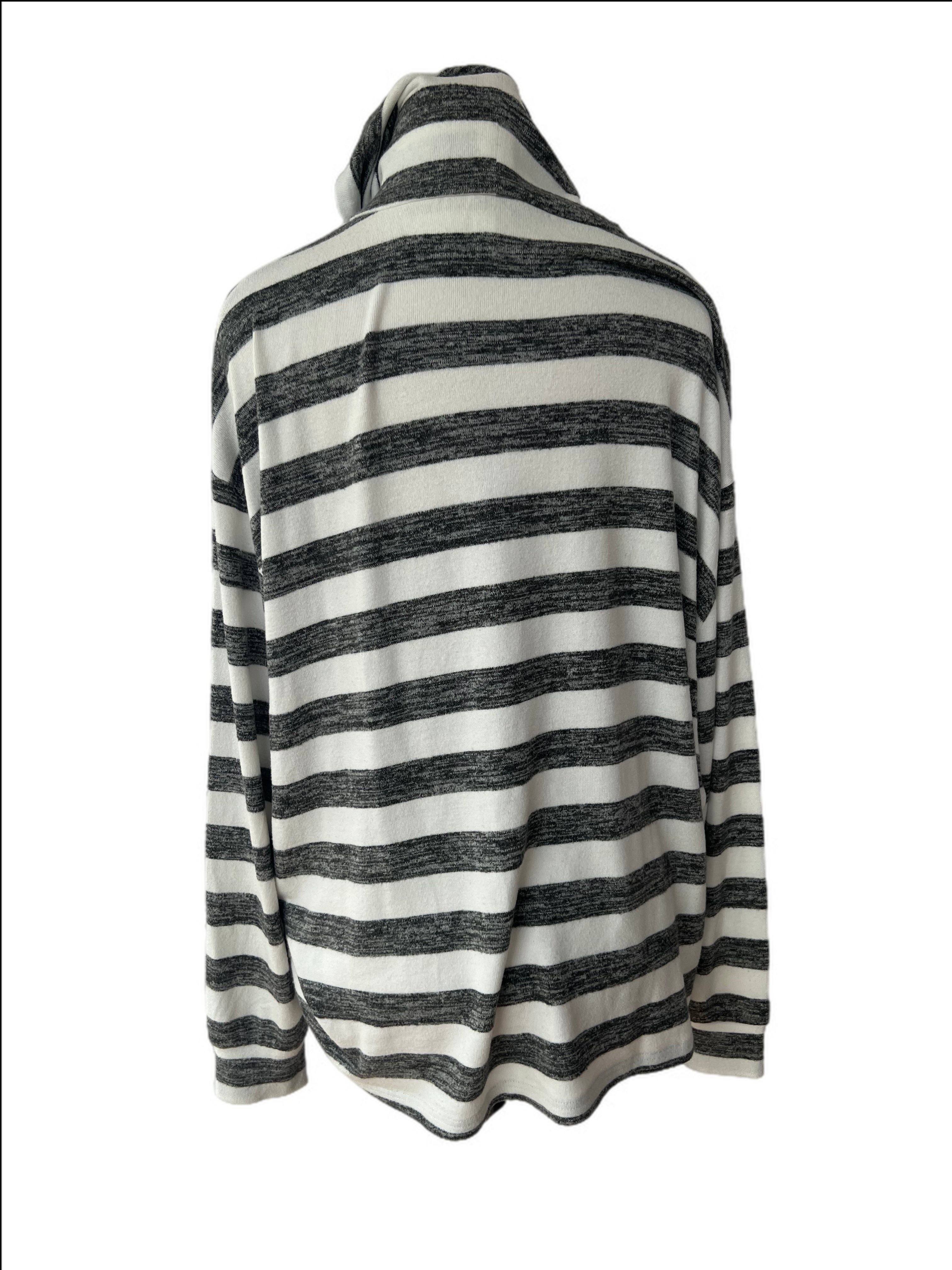 Striped turtle neck jumper