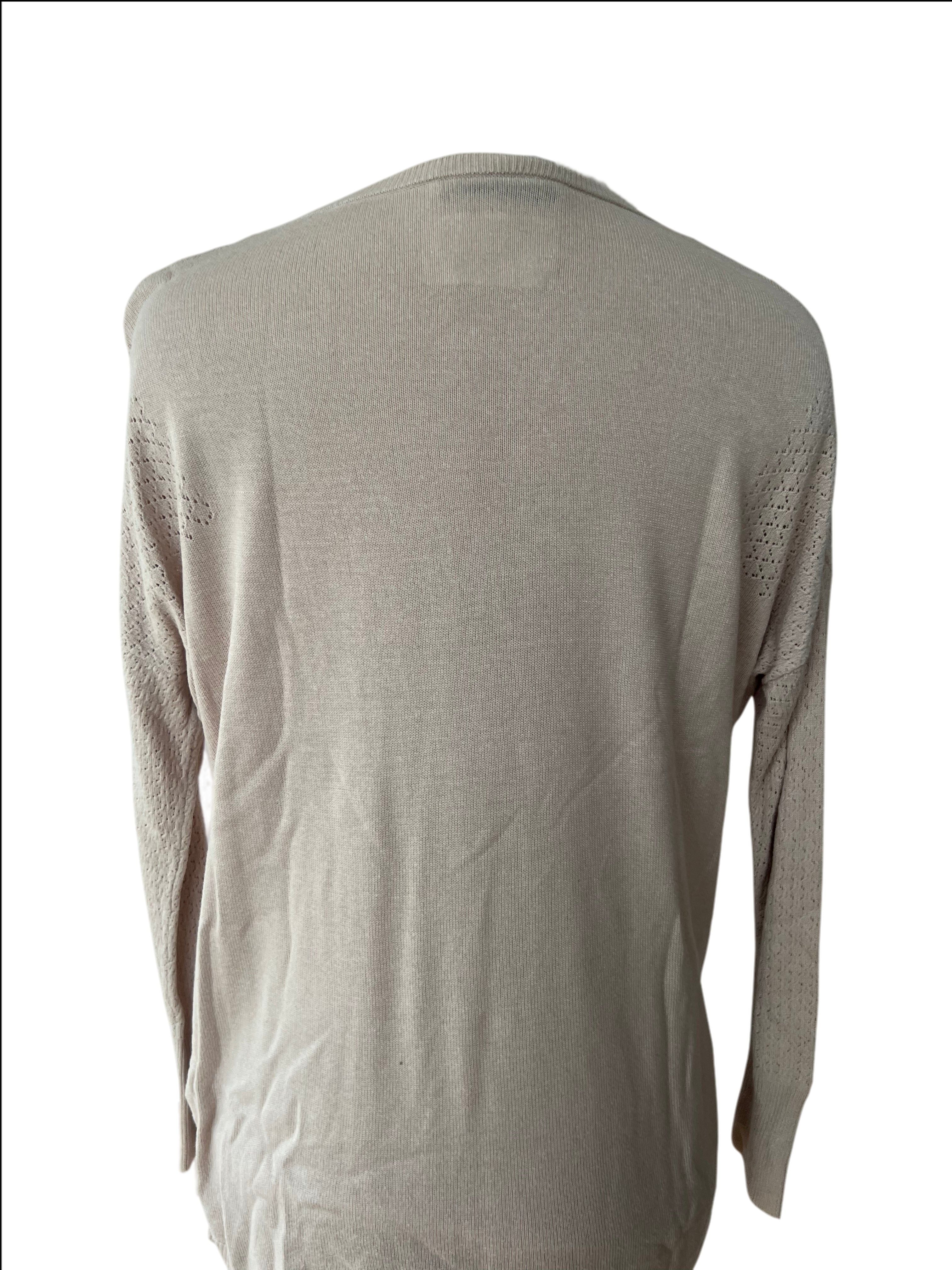 Jumper with Pointelle Sleeve detail