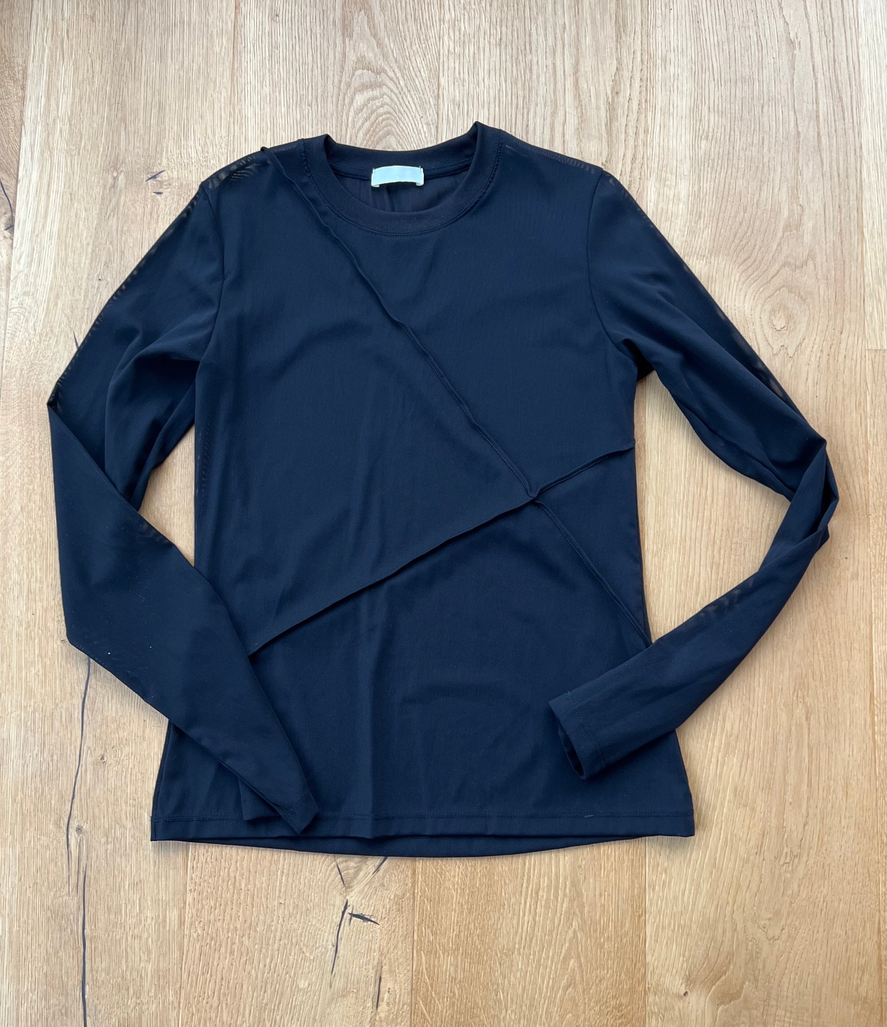 H&M Sheer top with seam detail