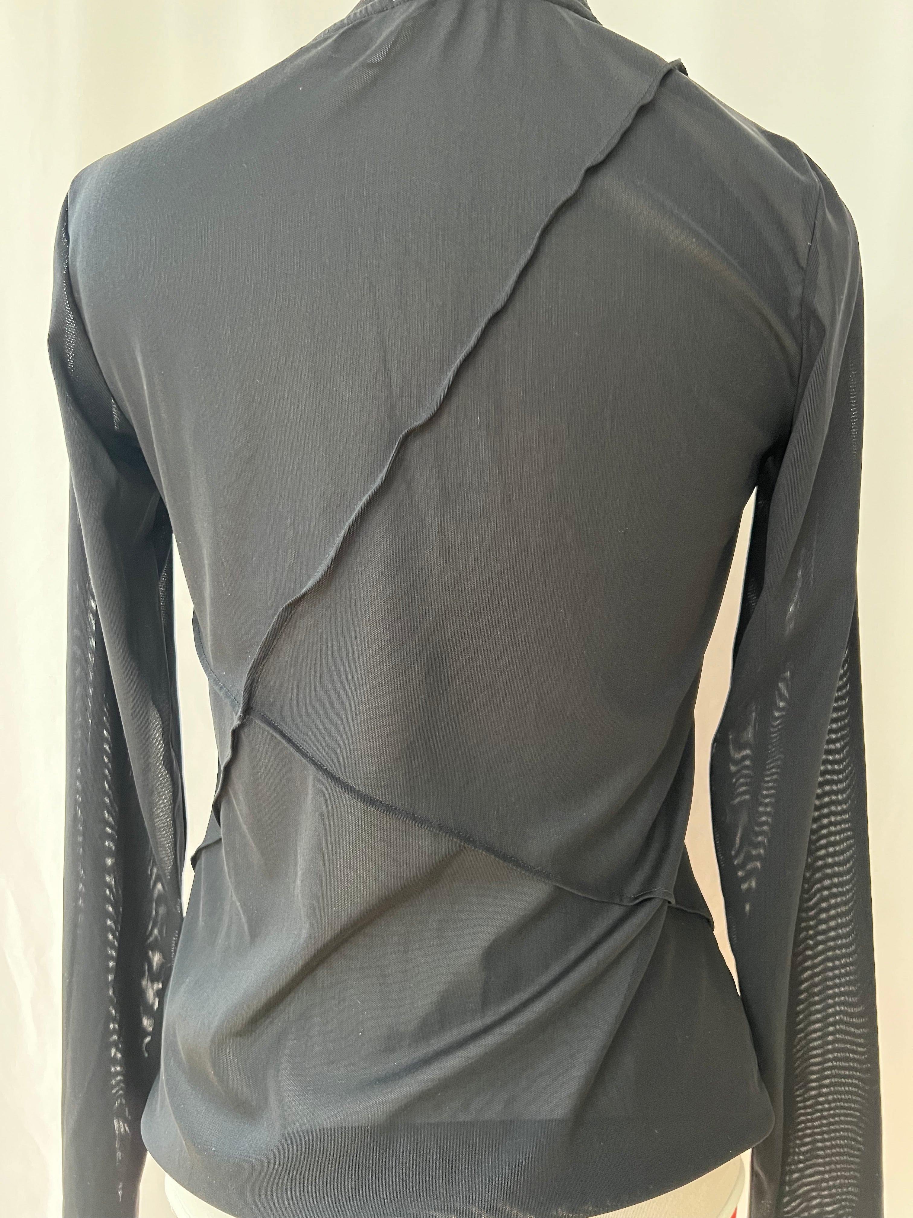 H&M Sheer top with seam detail
