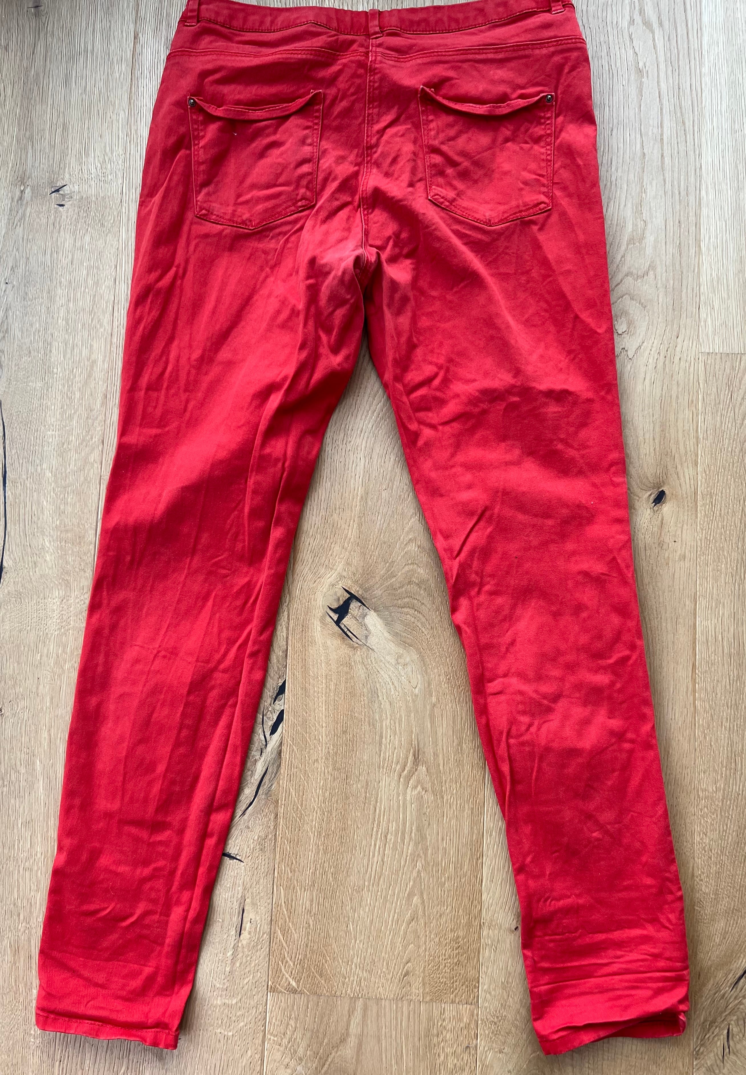 H&M Skinny tomato red jeans