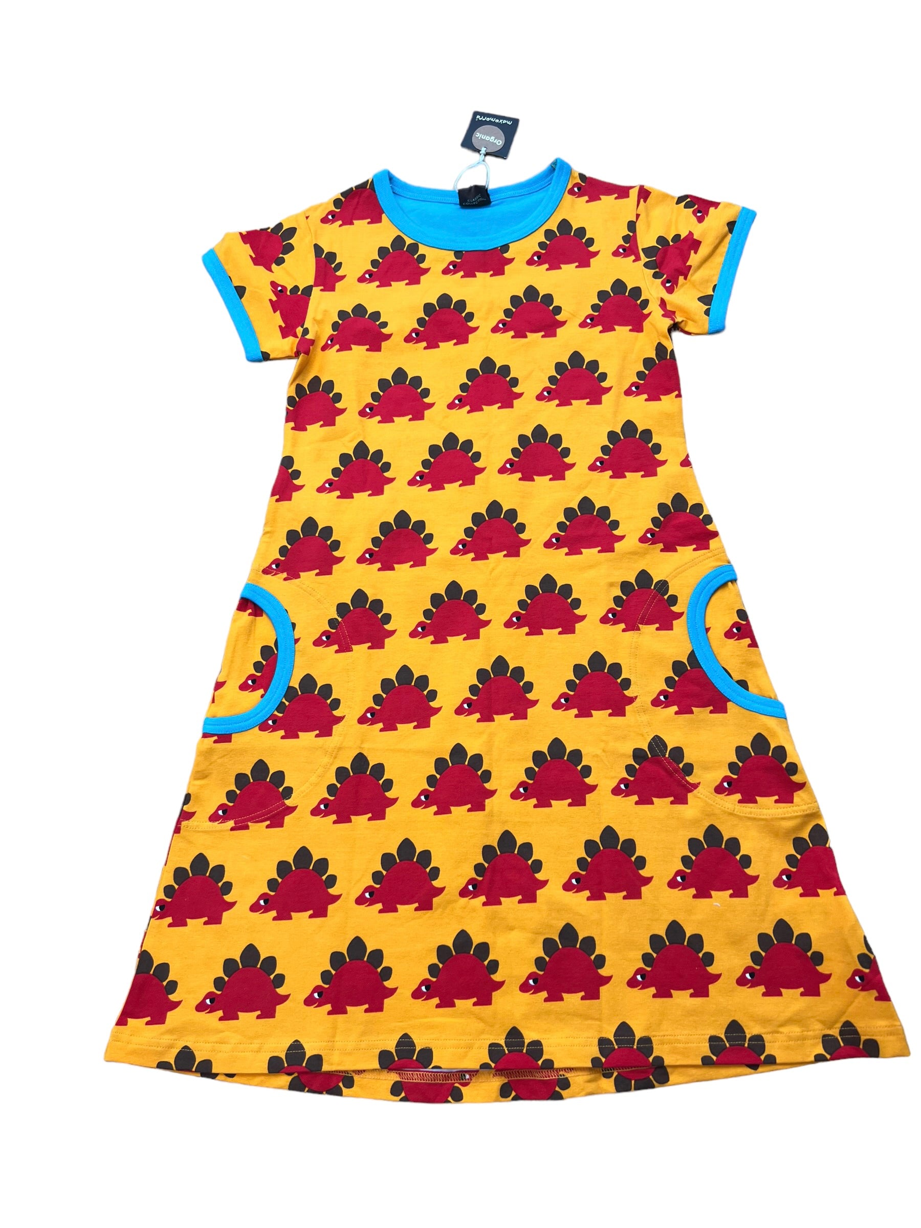 Maxomorra Kids Stegosaurus Dress