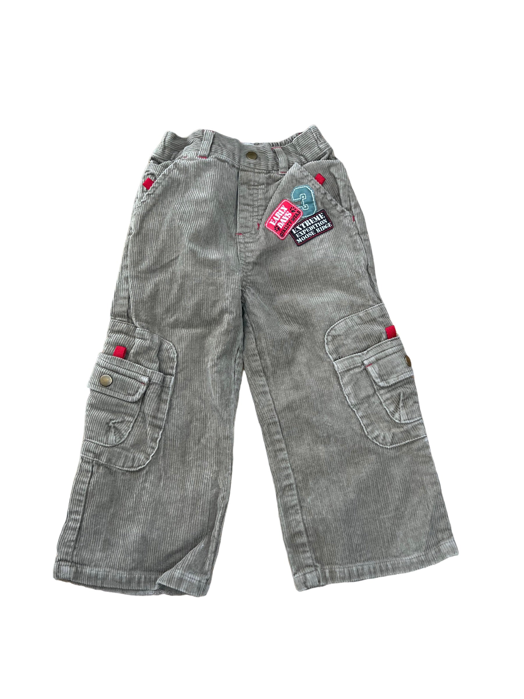 Early Days Corduroy Baby Cargo Trousers