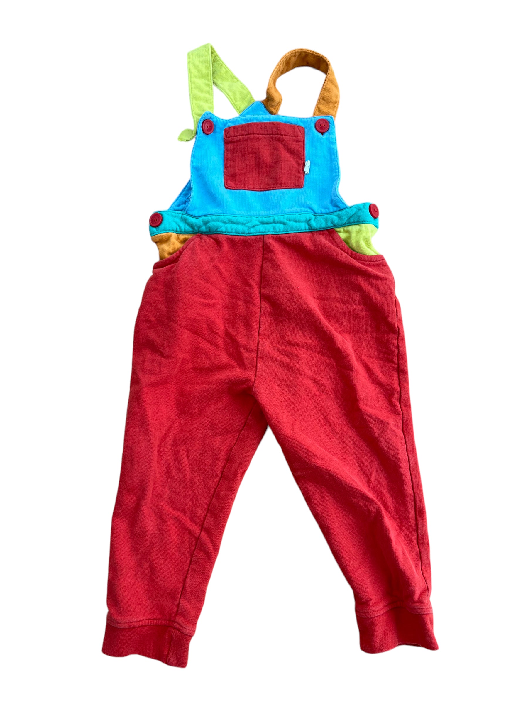 Red herring fashion dungarees